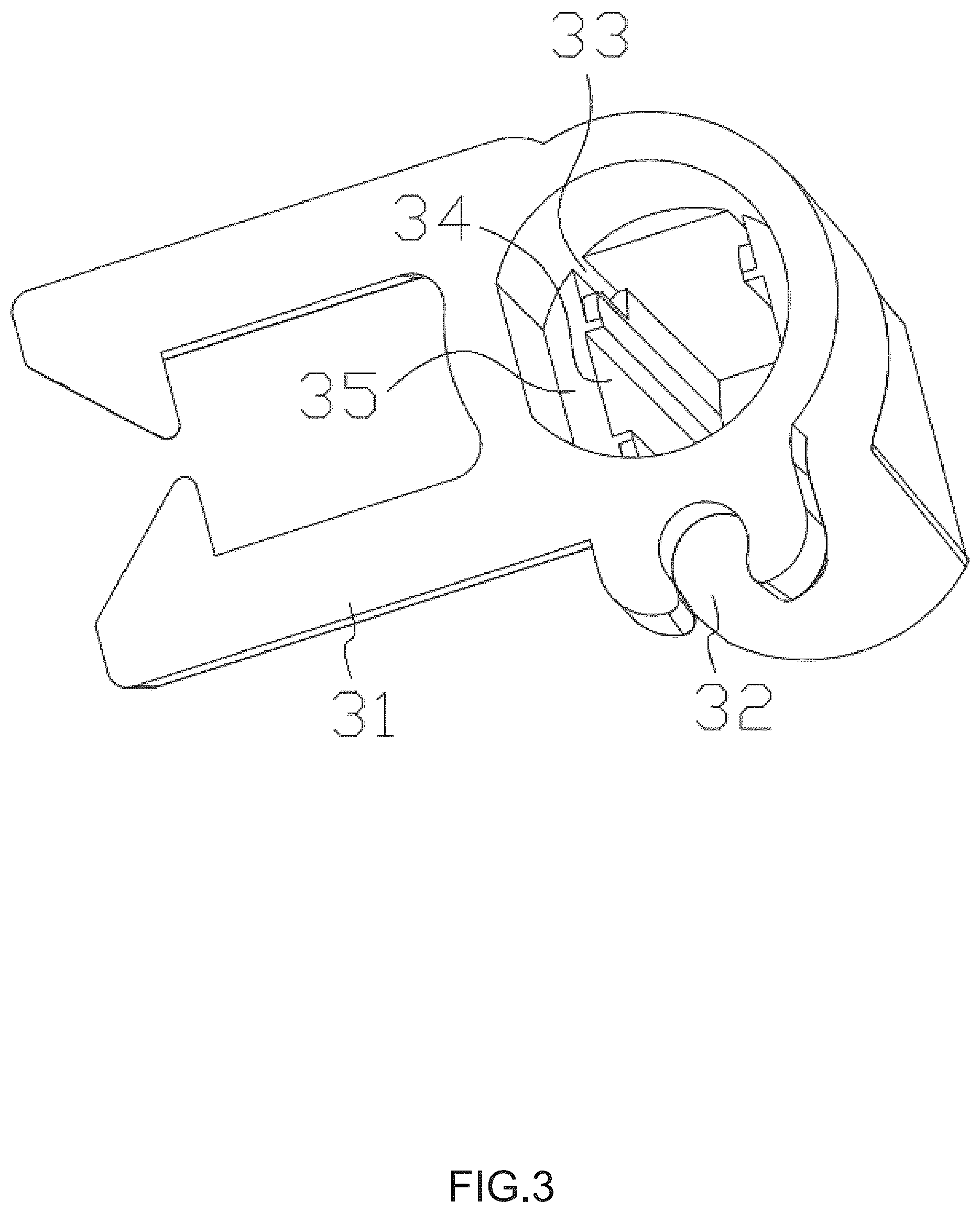 Patent US12460797 Figure 3 – Christmas tree snap-fit lamp body