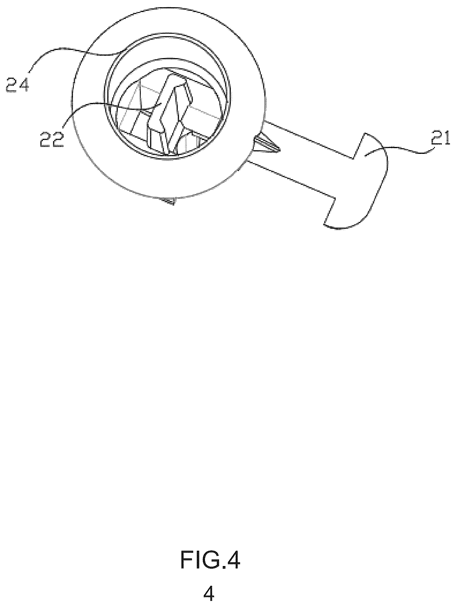 Patent US12460797 Figure 4 – Christmas tree snap-fit lamp body