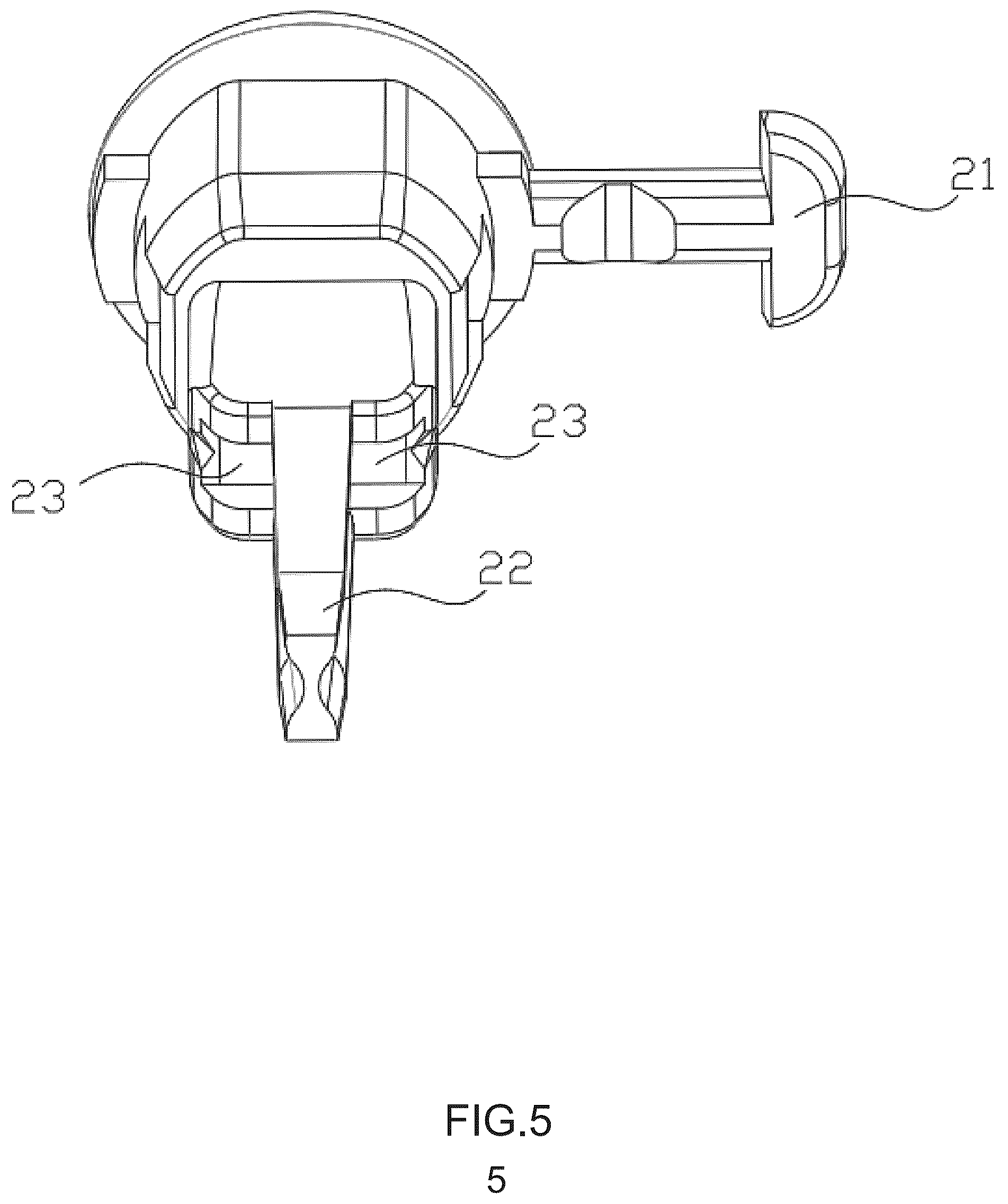Patent US12460797 Figure 5 – Christmas tree snap-fit lamp body