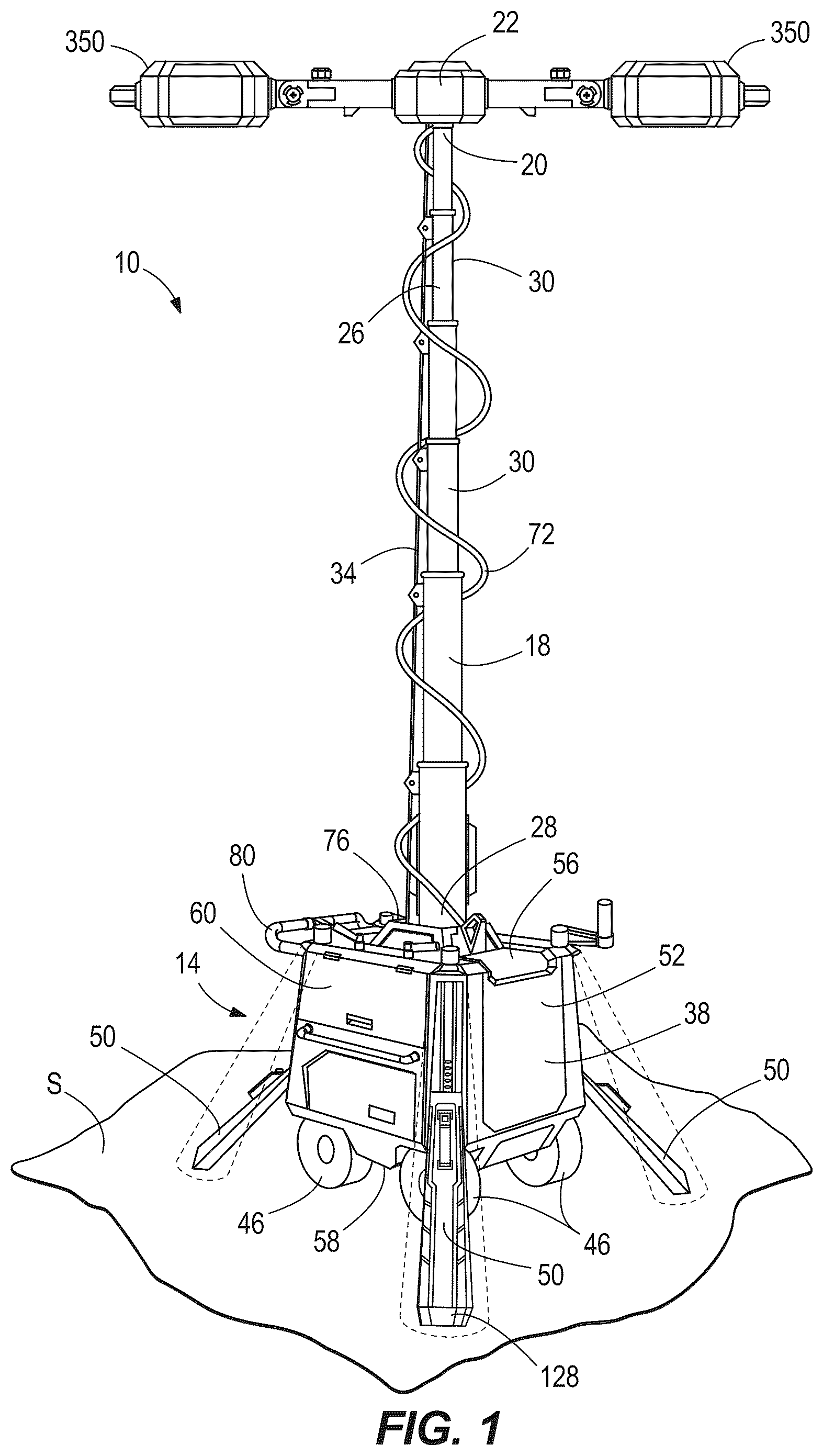 Patent US12460799 Figure 1 – Portable area light