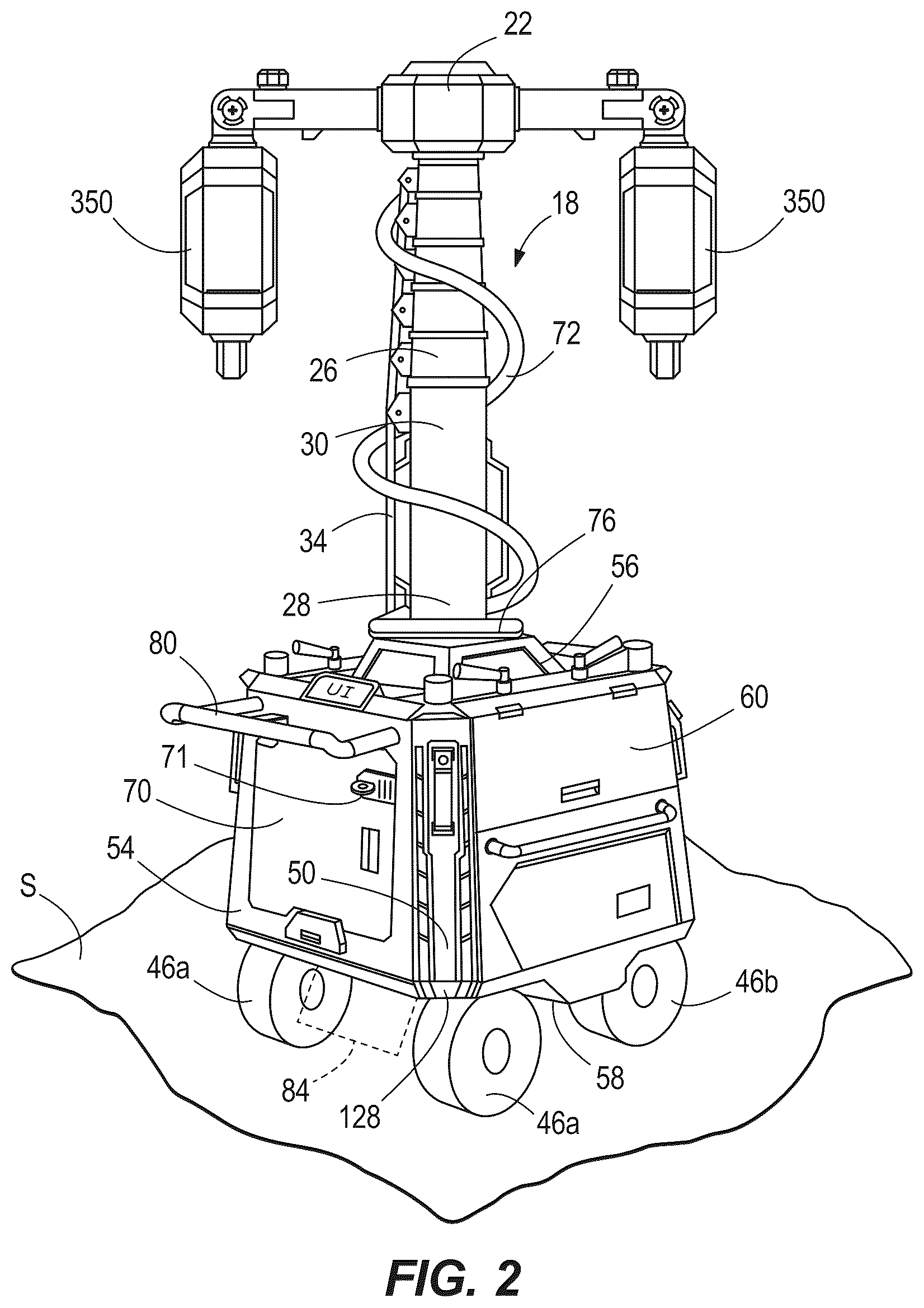 Patent US12460799 Figure 2 – Portable area light