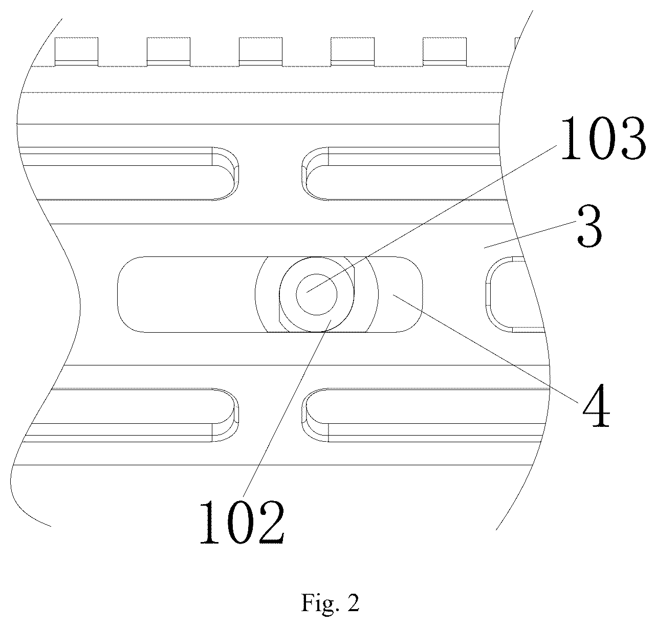 Patent US12460800 Figure 2 – Downward hanging type lamp
