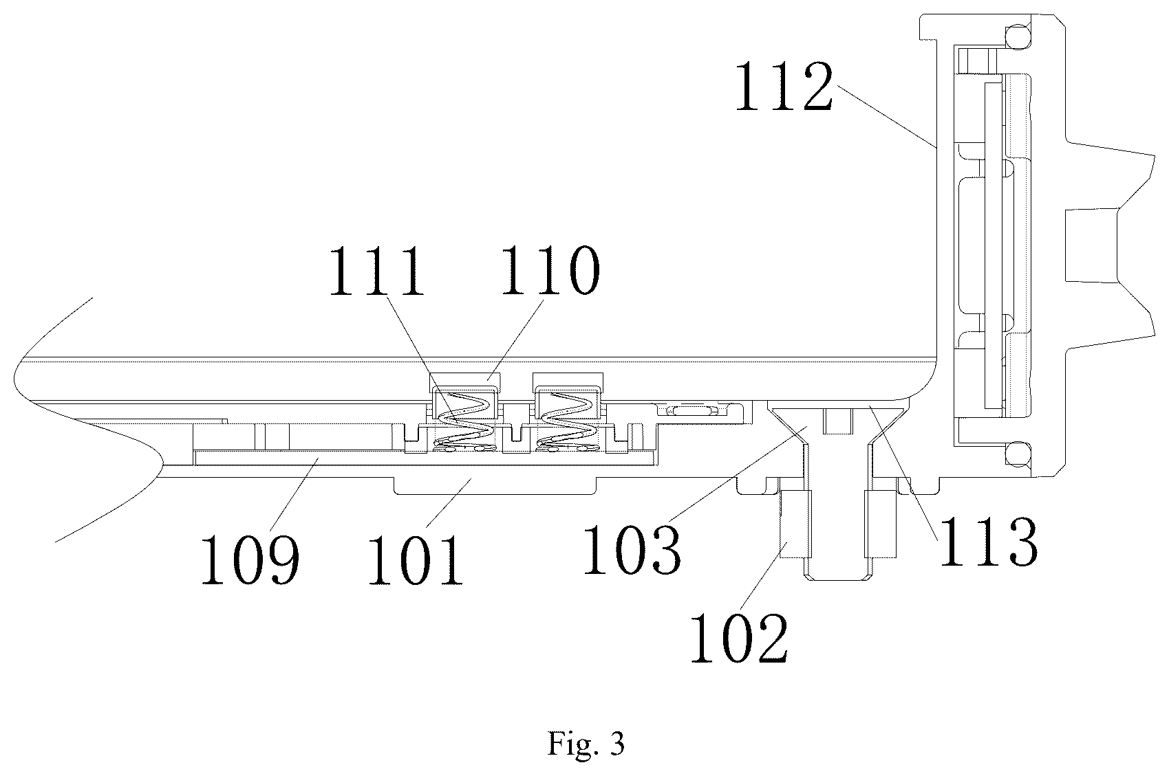Patent US12460800 Figure 3 – Downward hanging type lamp
