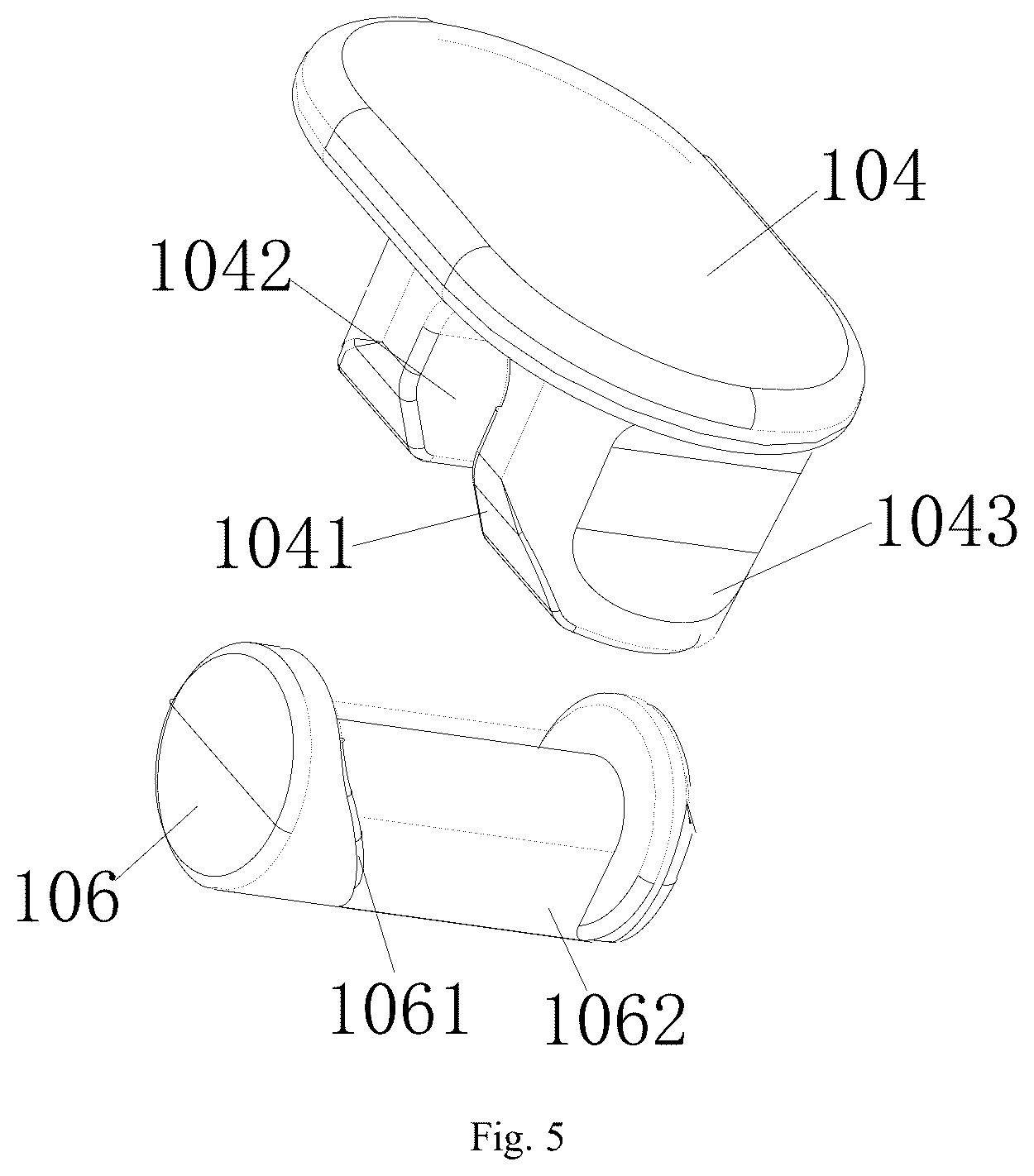 Patent US12460800 Figure 5 – Downward hanging type lamp