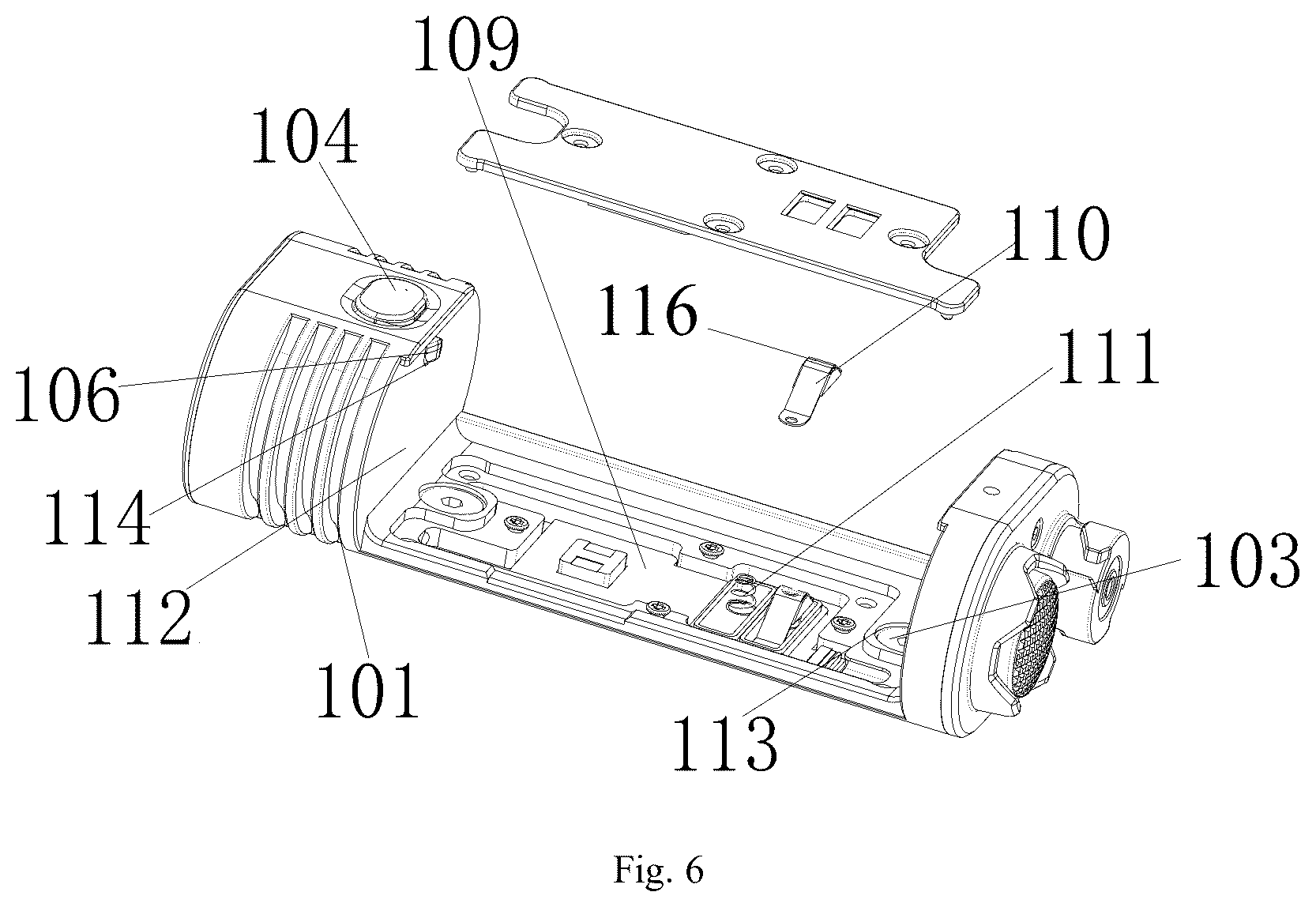Patent US12460800 Figure 6 – Downward hanging type lamp