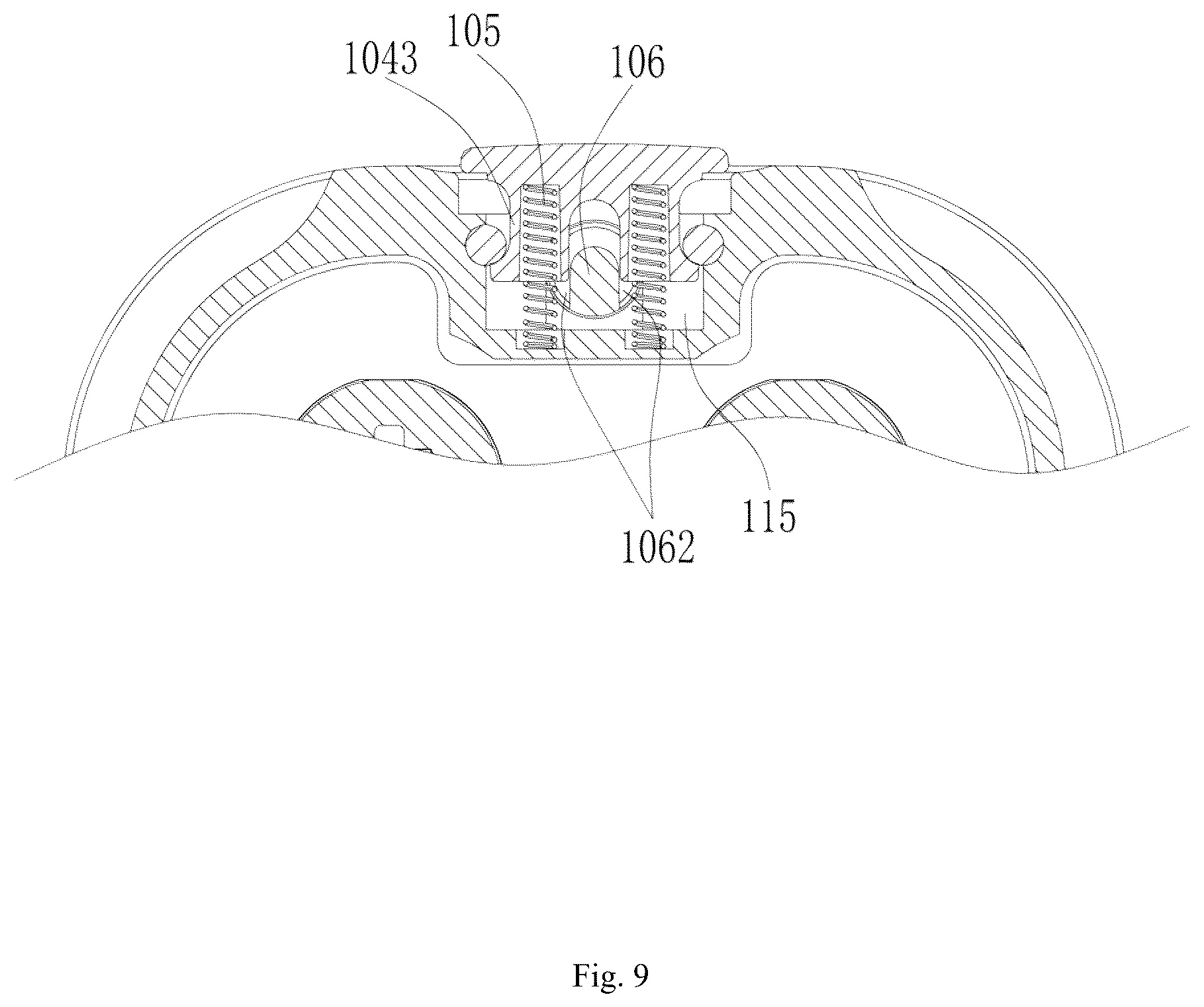 Patent US12460800 Figure 8 – Downward hanging type lamp