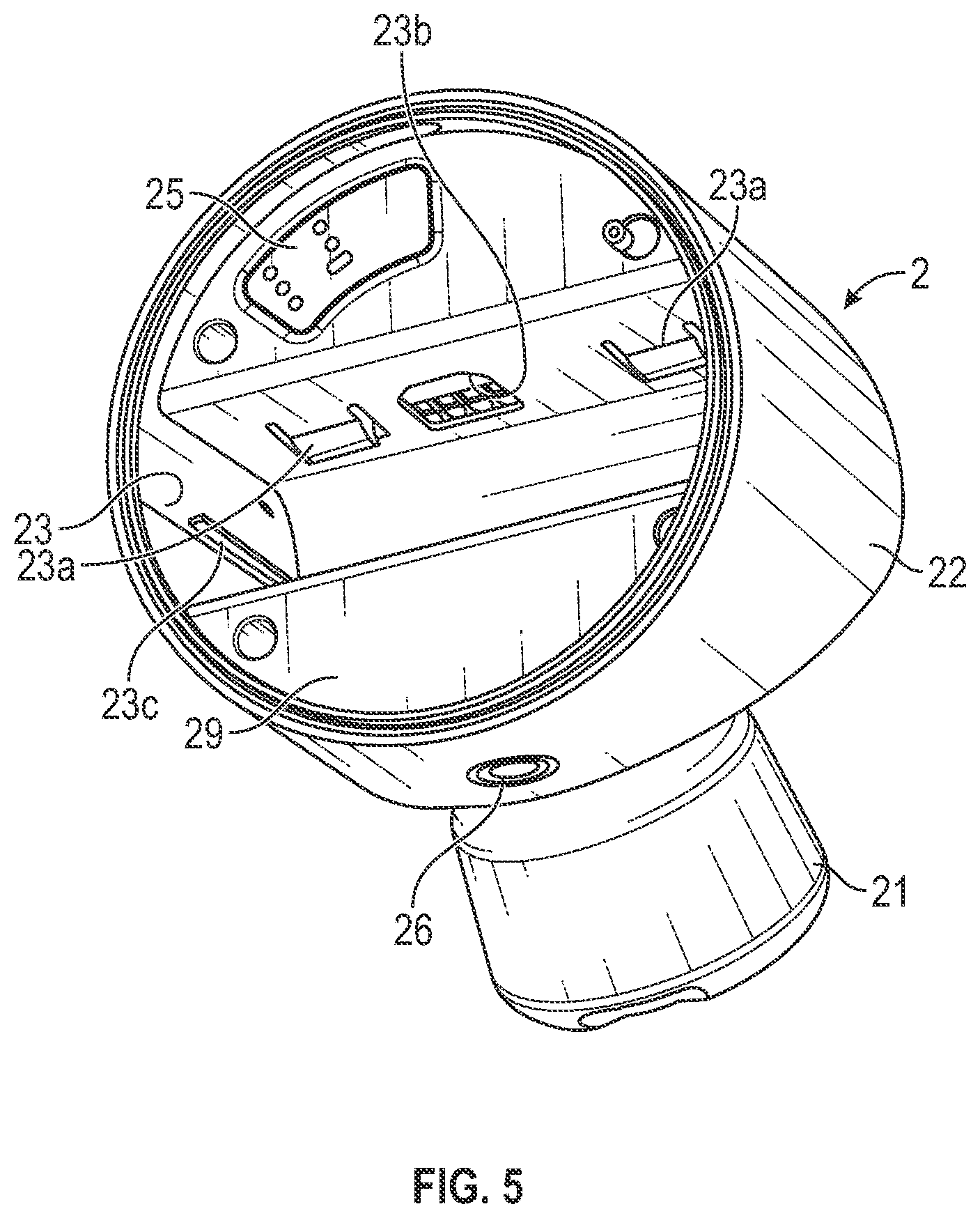 Patent US12460801 Figure 5 – Optical devices and mounting for optical devices