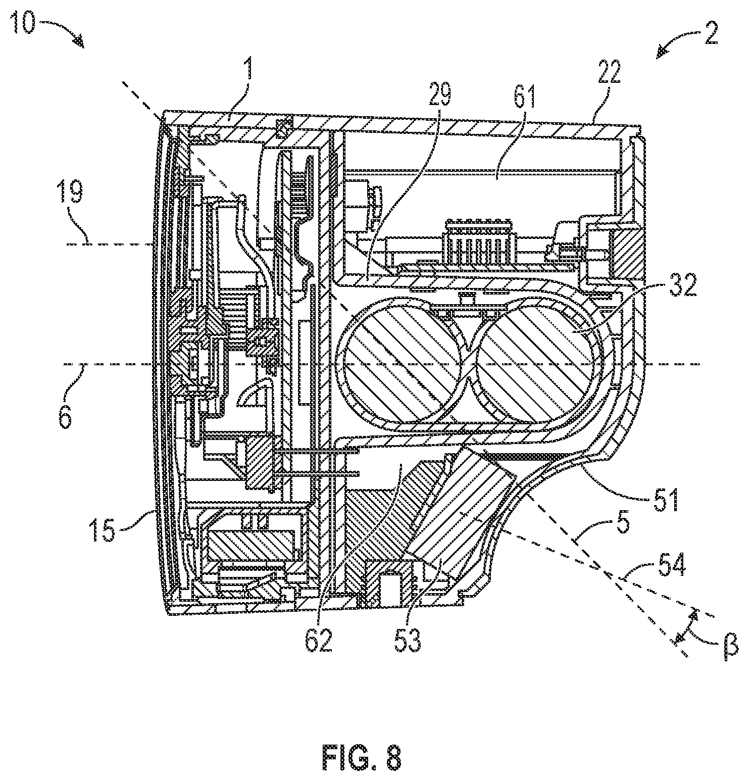 Patent US12460801 Figure 8 – Optical devices and mounting for optical devices
