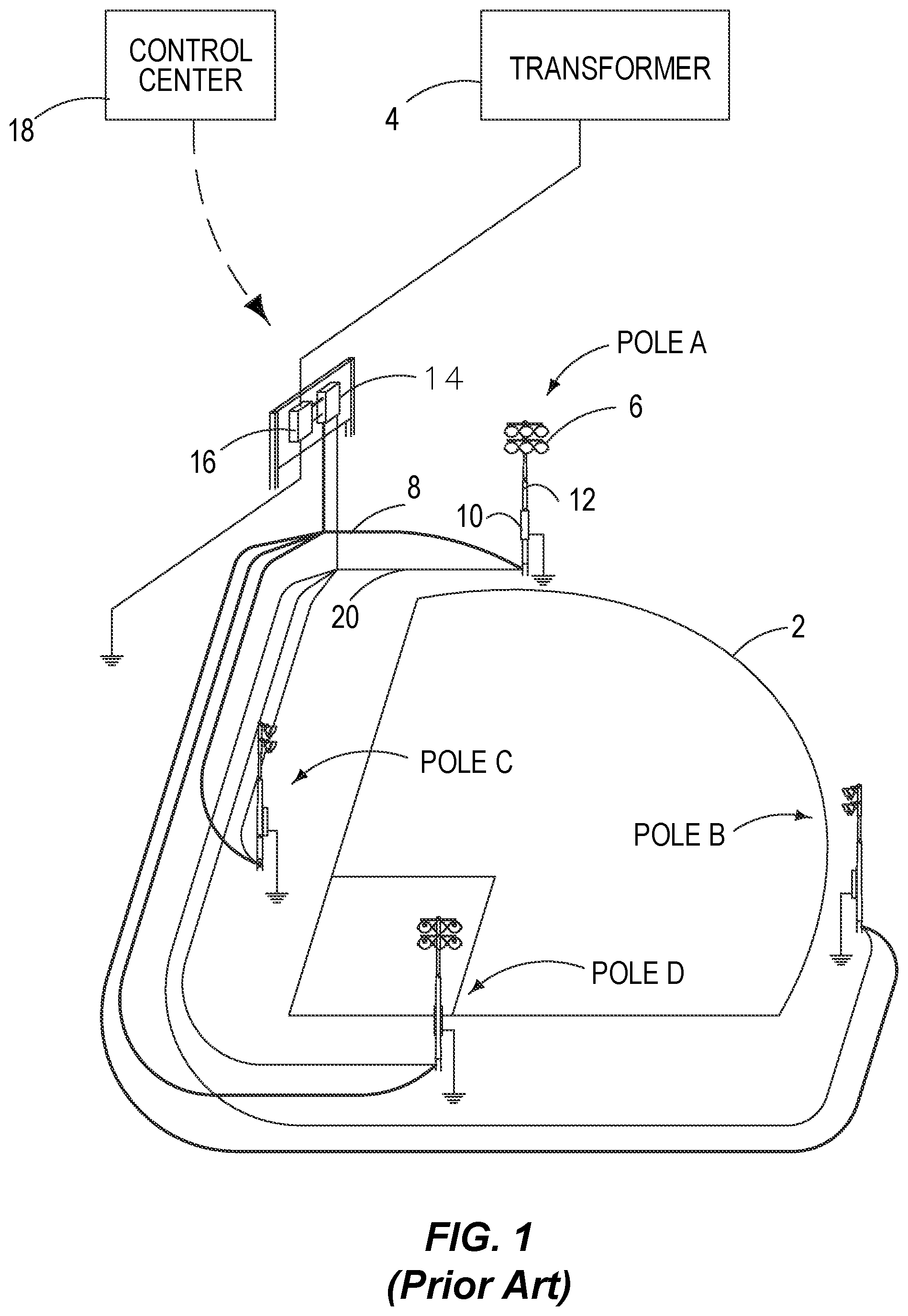 Patent US12460802 Figure 1 – Wire keeper, and an electrical component enclosure for retrofitting a lighting system with LED lights