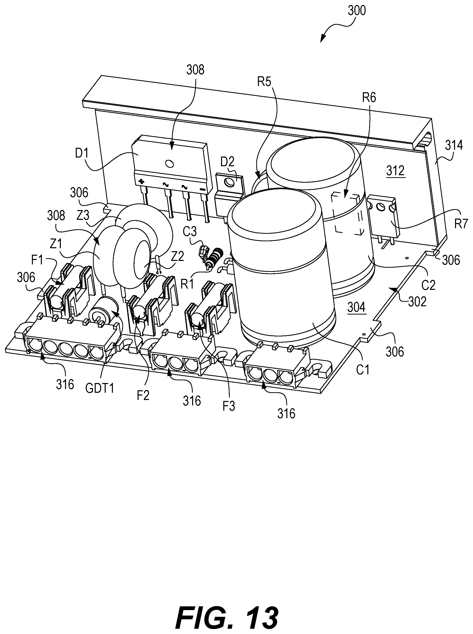 Patent US12460802 Figure 10 – Wire keeper, and an electrical component enclosure for retrofitting a lighting system with LED lights