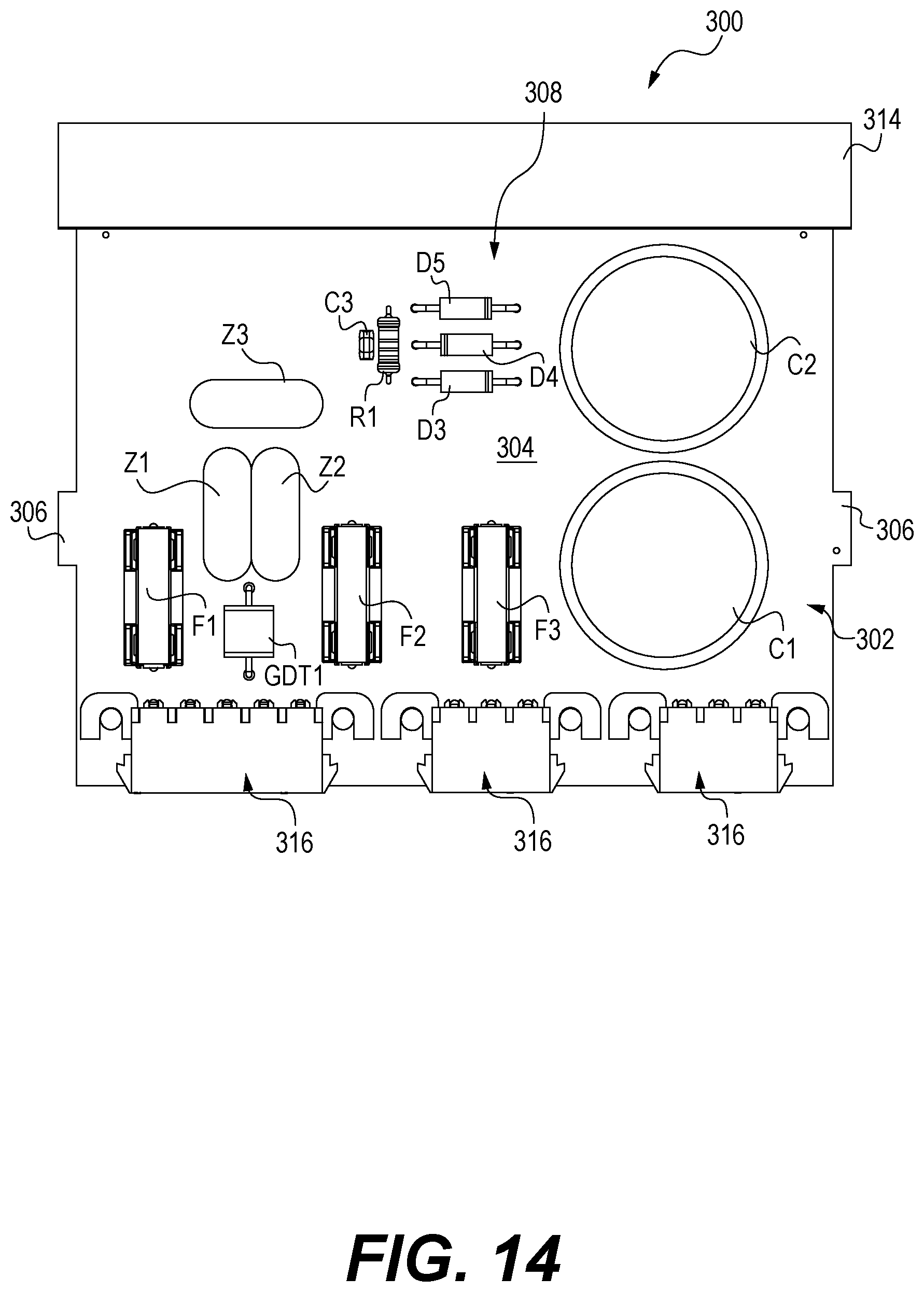 Patent US12460802 Figure 11 – Wire keeper, and an electrical component enclosure for retrofitting a lighting system with LED lights