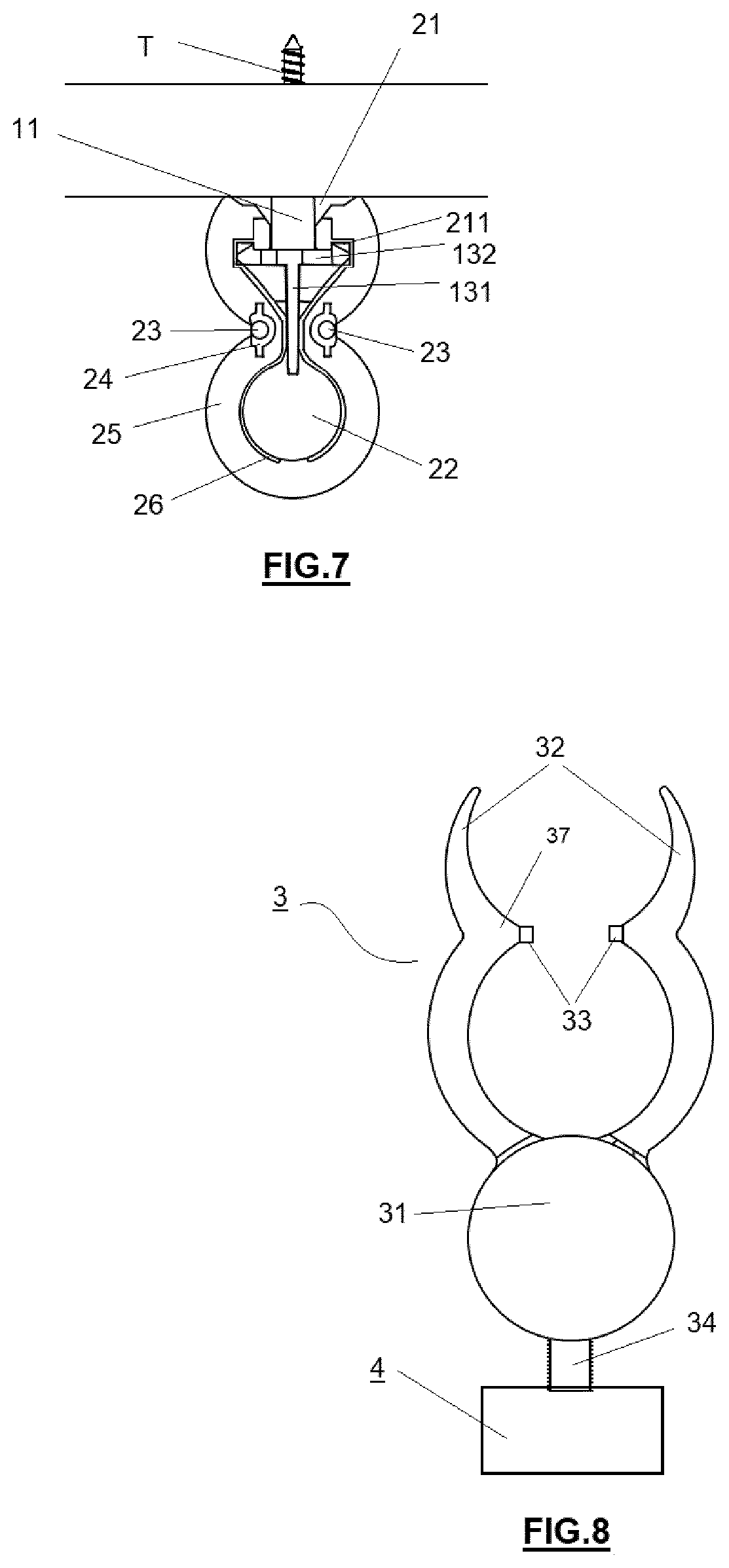 Patent US12460805 Figure 4 – Lighting system with a hollow and flexible track