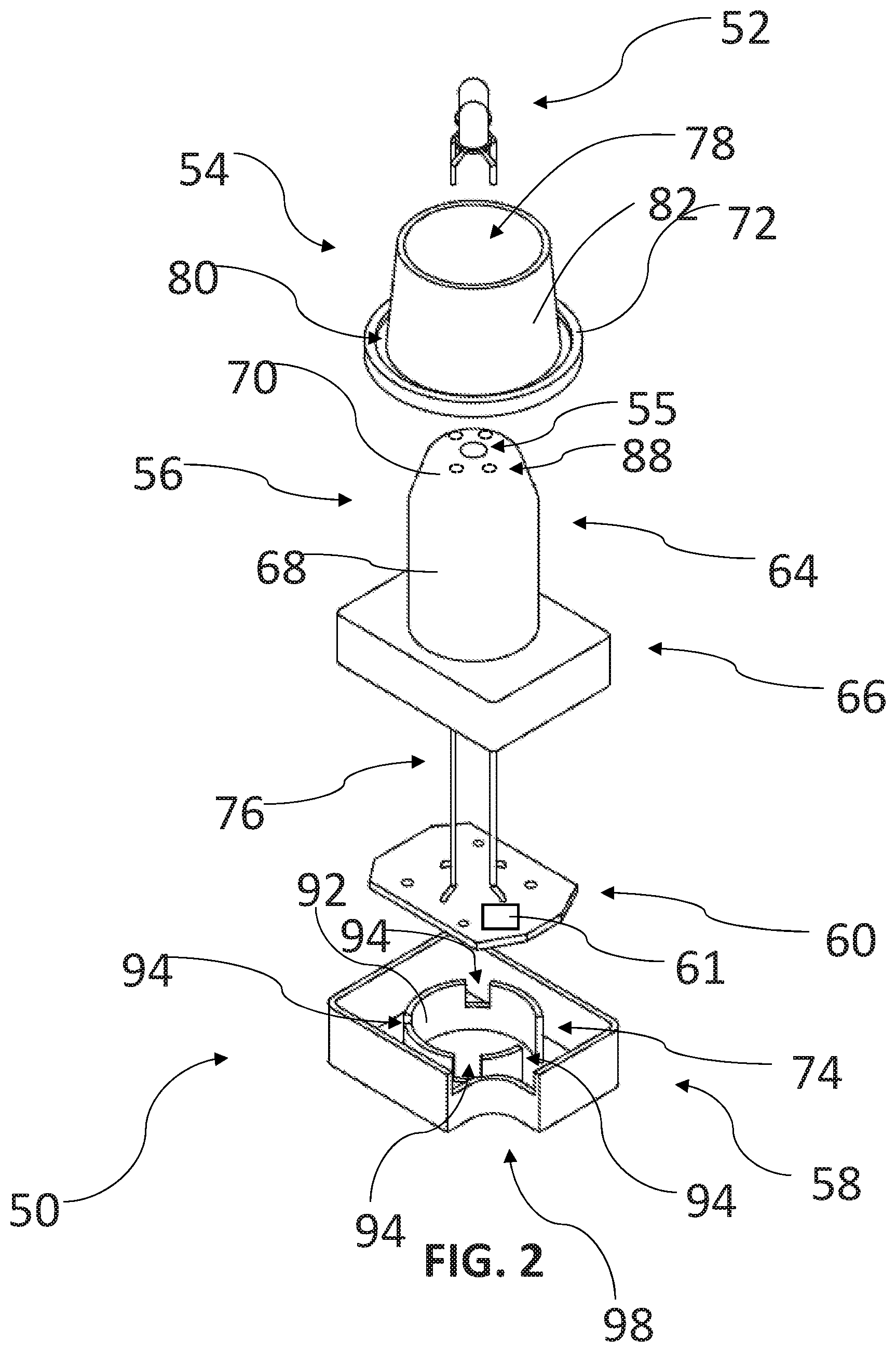 Patent US12460807 Figure 2 – Sound synchronized light device for balloons