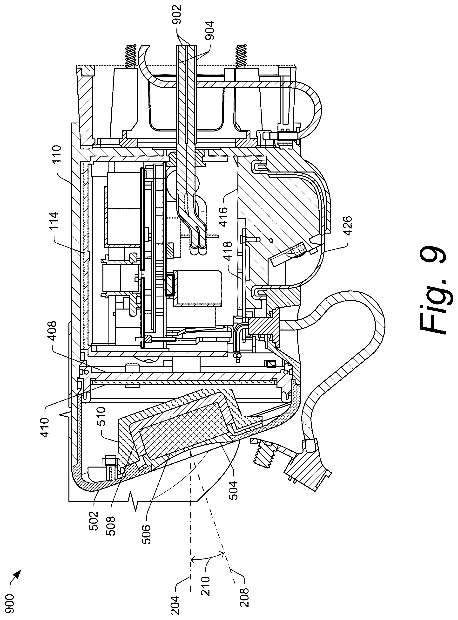 Patent US12460808 Figure 9 – Modular floodlight system with supplemental motion detection