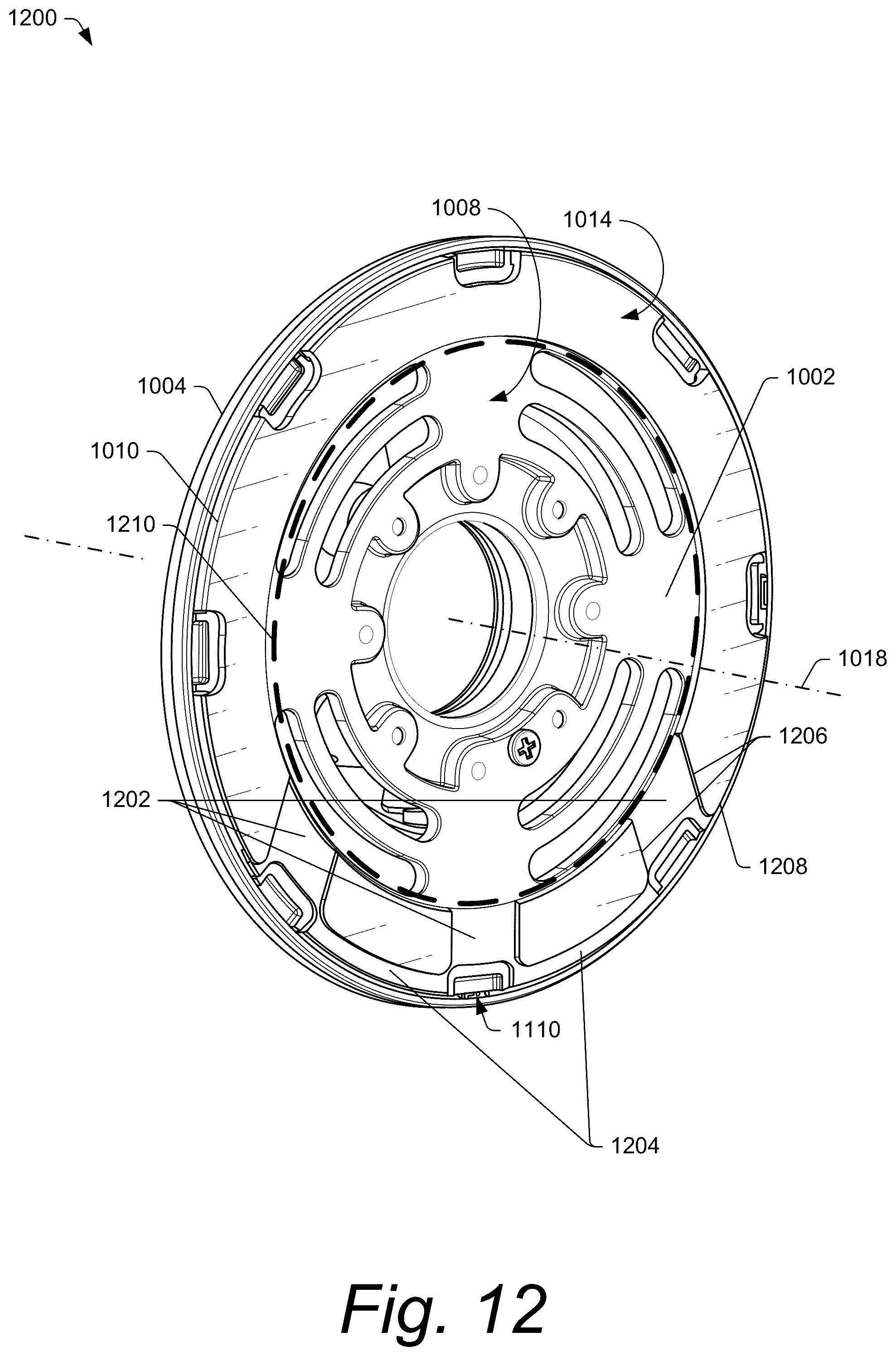 Patent US12460808 Figure 12 – Modular floodlight system with supplemental motion detection