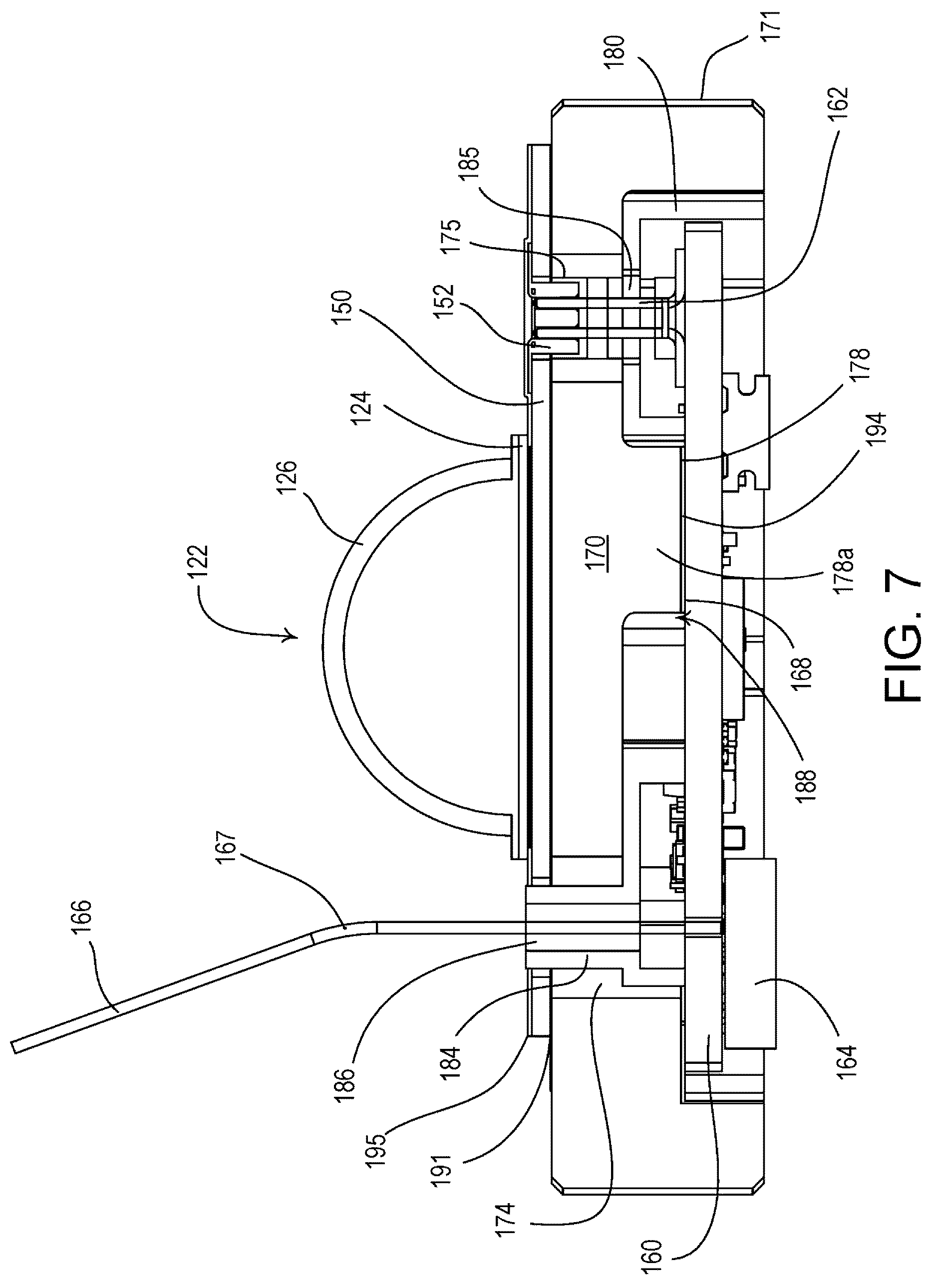 Patent US12460809 Figure 7 – Lighting device with inner and outer heat sinks having different thermal conductivities