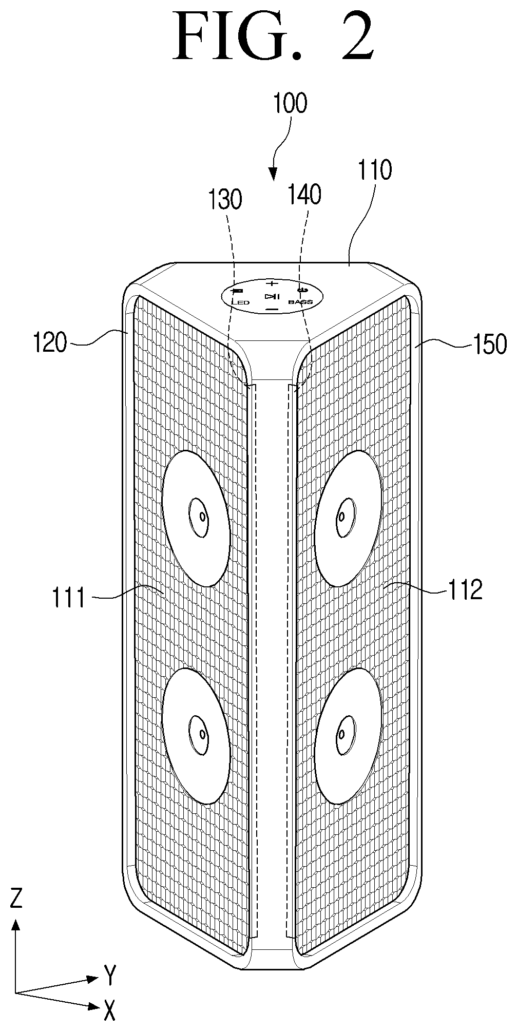 Patent US12460811 Figure 2 – Speaker and control method thereof
