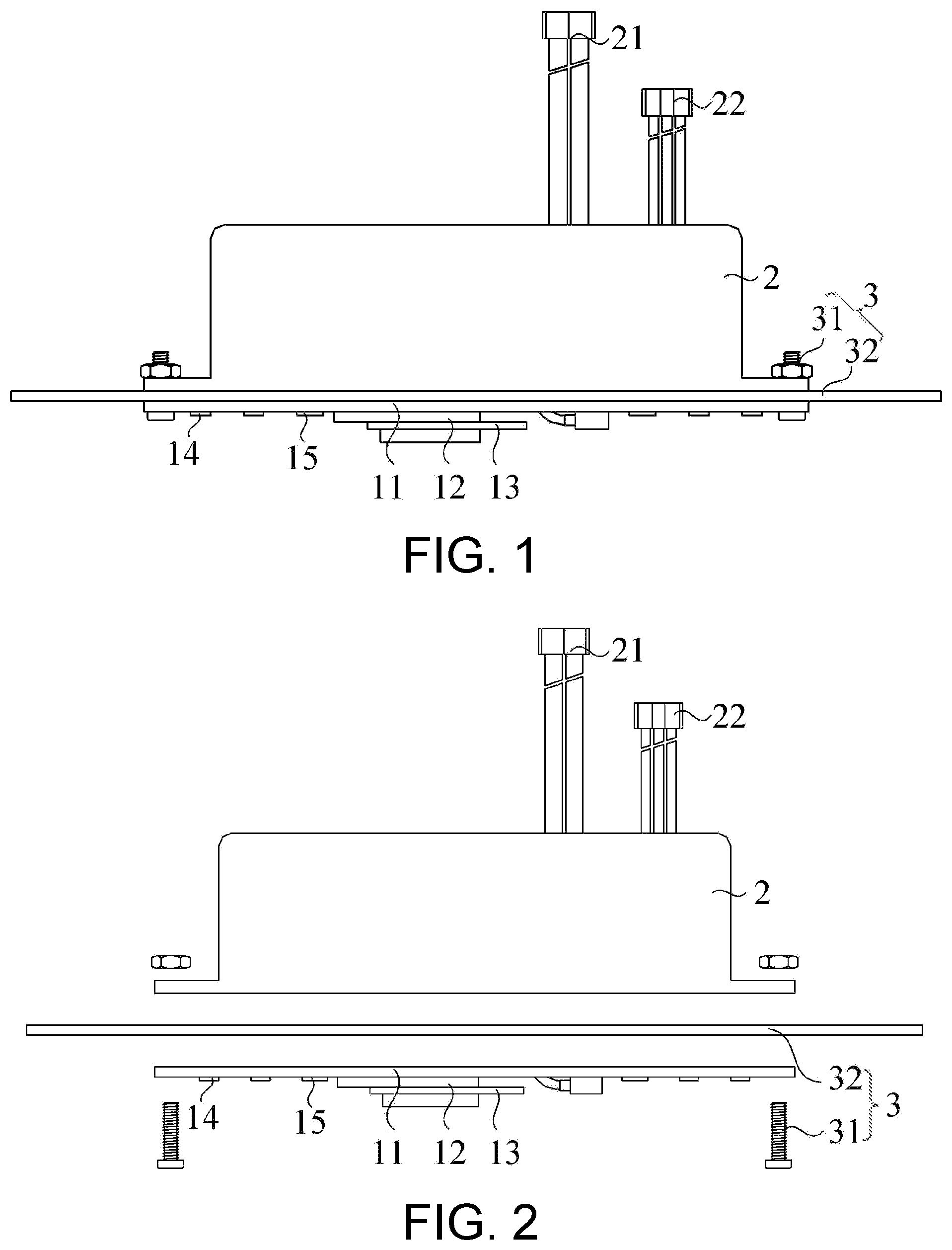 Patent US12460812 — Lighting device and ceiling fan lamp — Figure 1