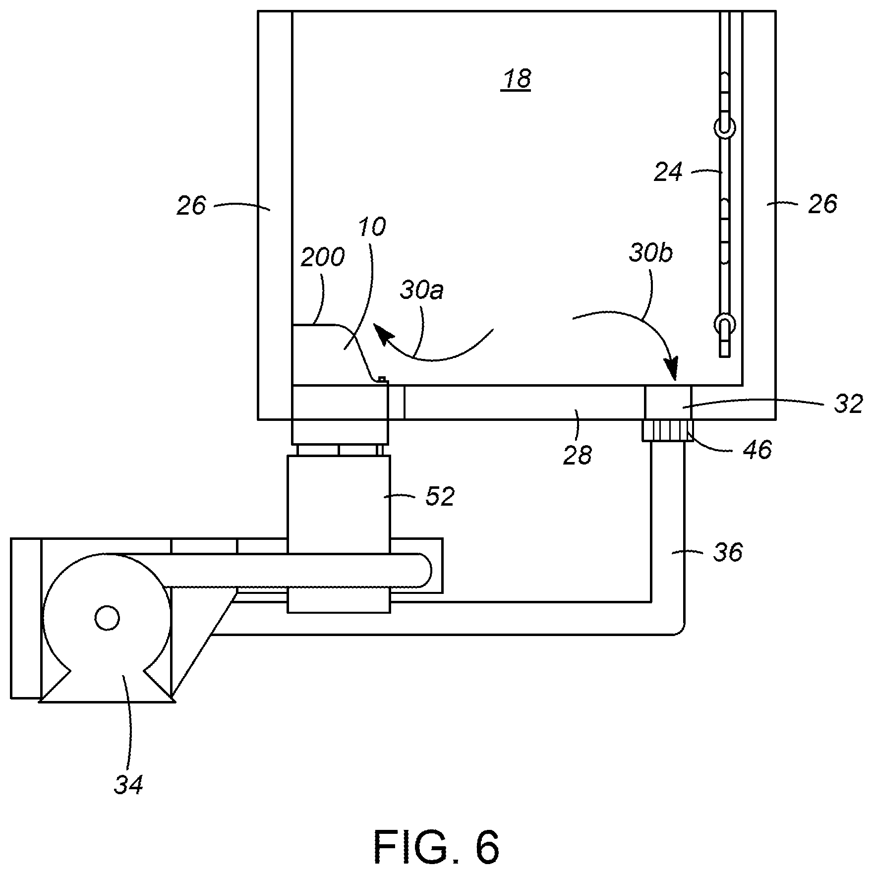 Patent US12460814 Figure 6 – Low NOx gas burner with cooled flue gas recycle