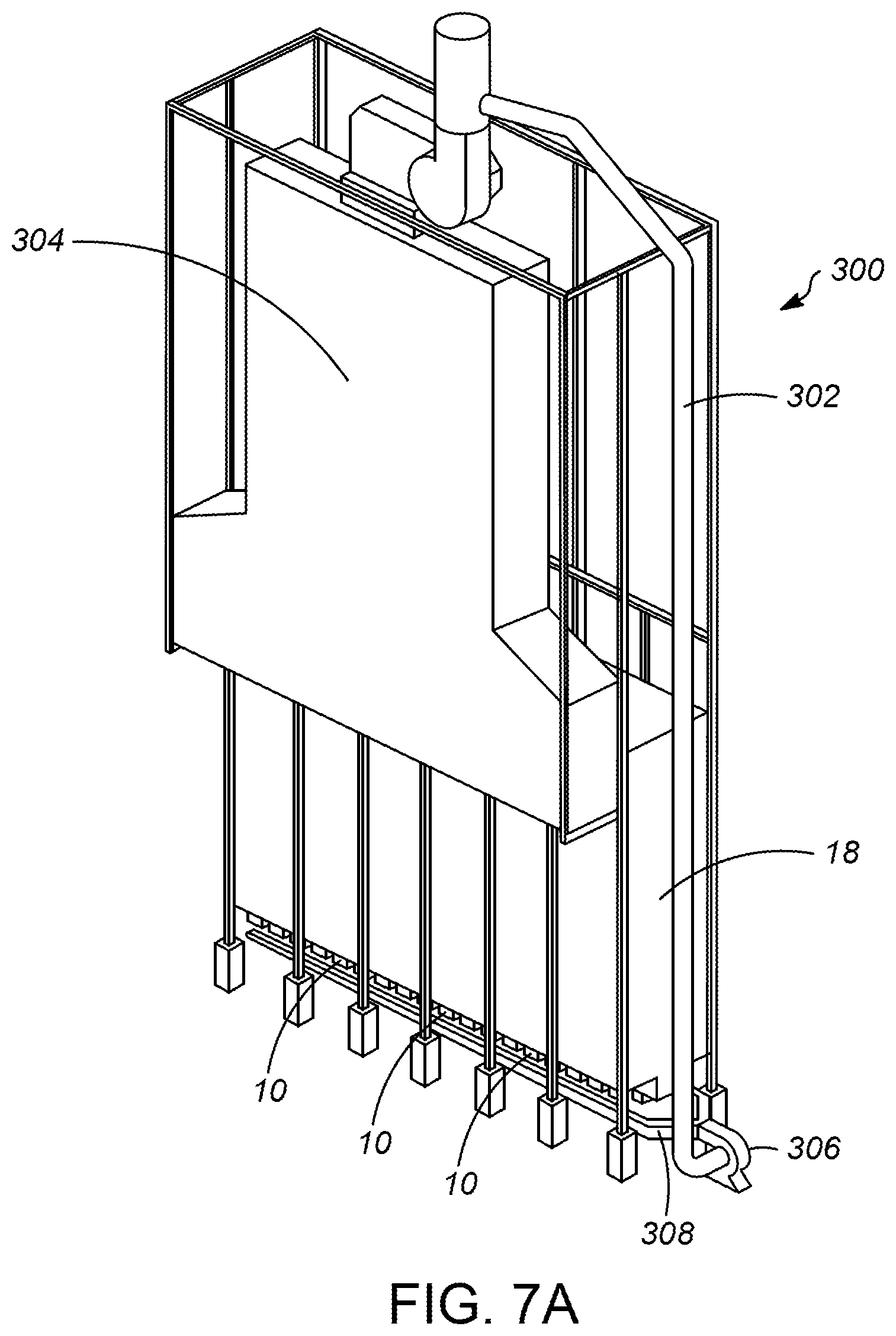 Patent US12460814 Figure 7 – Low NOx gas burner with cooled flue gas recycle