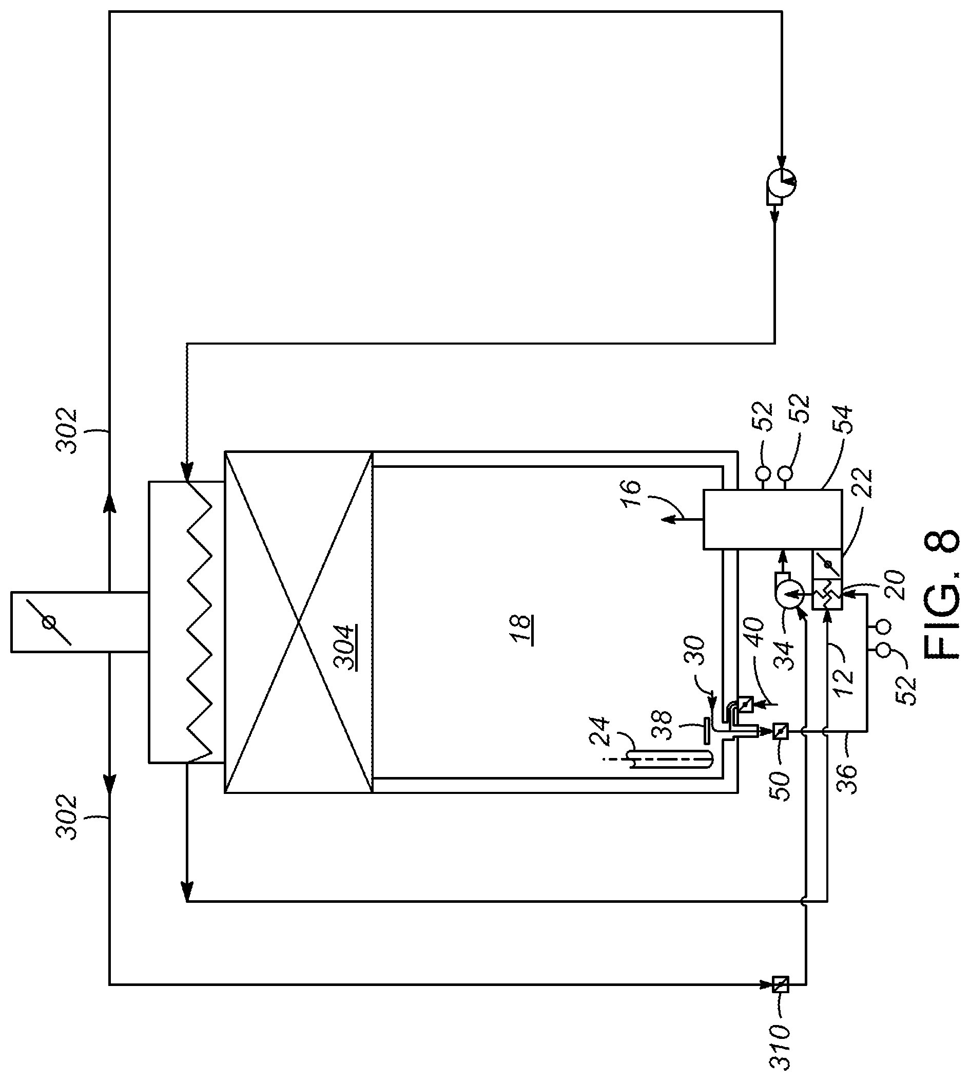 Patent US12460814 Figure 9 – Low NOx gas burner with cooled flue gas recycle