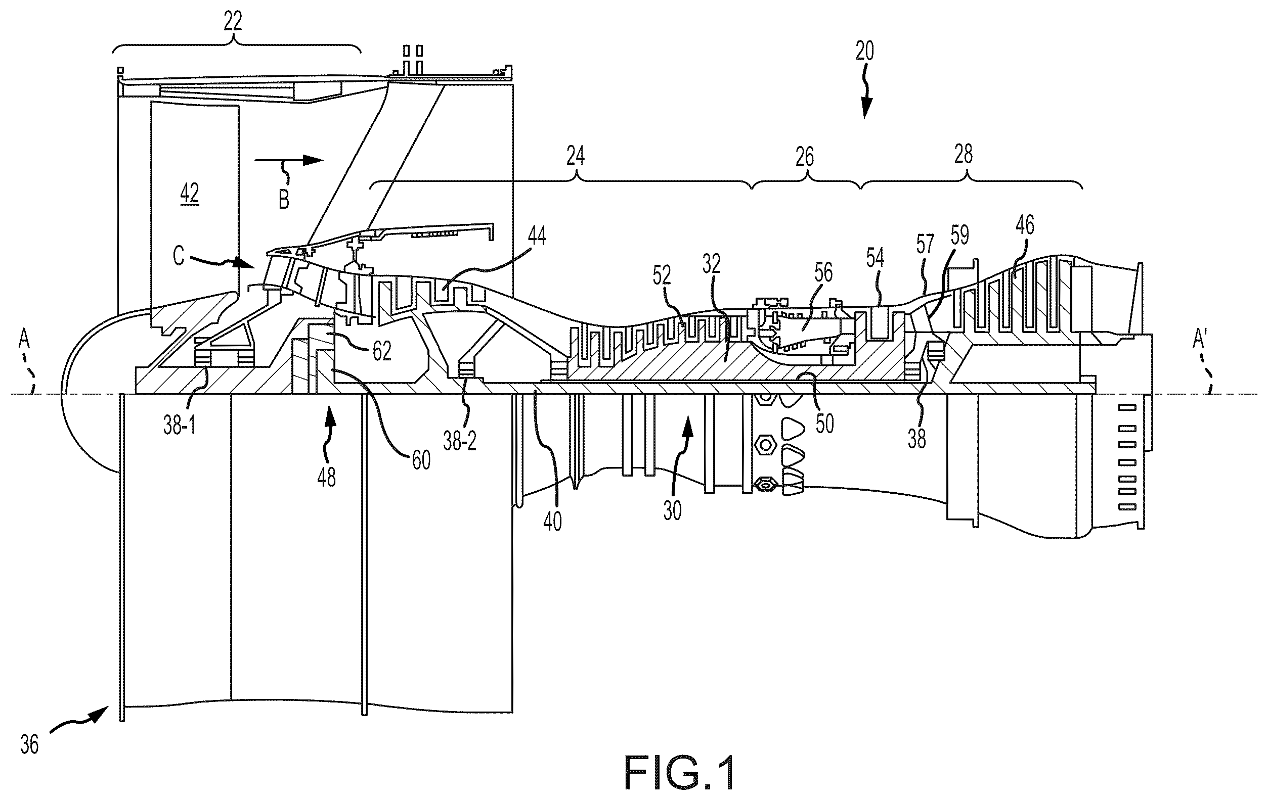 Patent US12460818 Figure 1 – Dilution holes with ridge feature for gas turbine engines