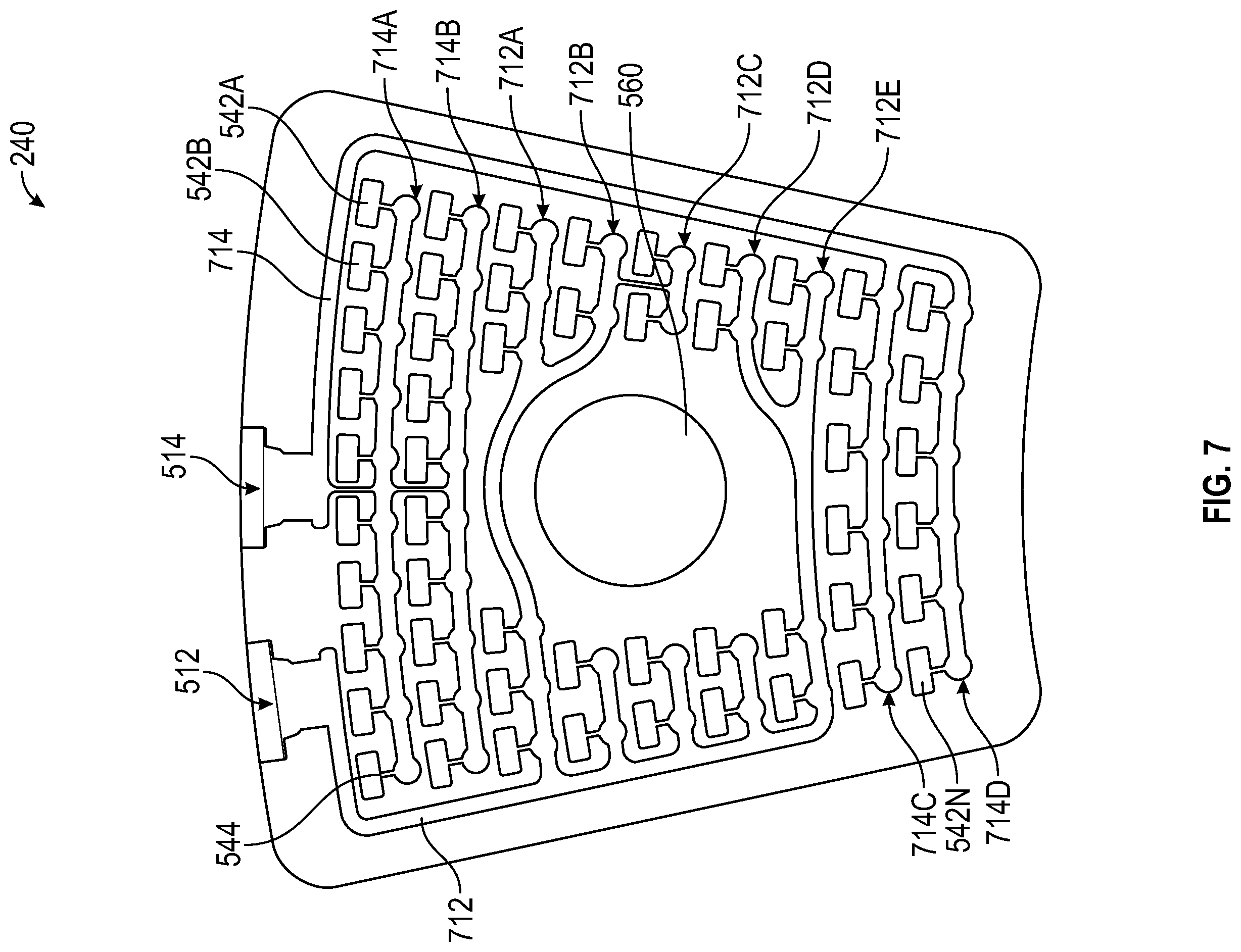 Patent US12460821 Figure 7 – Fuel injector panels having micromixers