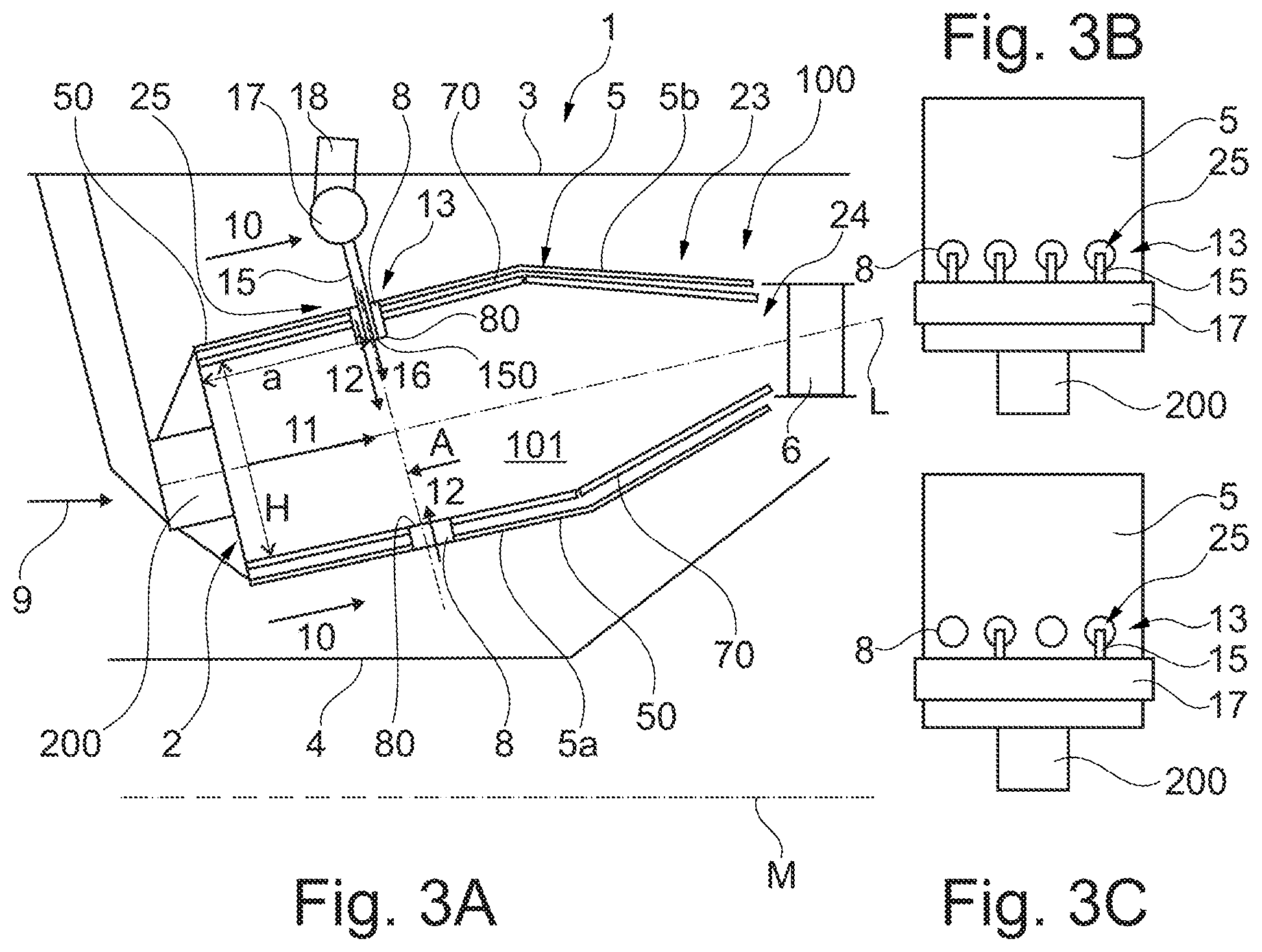 Patent US12460822 Figure 3 – Combustion chamber assembly for operation with liquid and/or gaseous fuel, gas turbine assembly and method