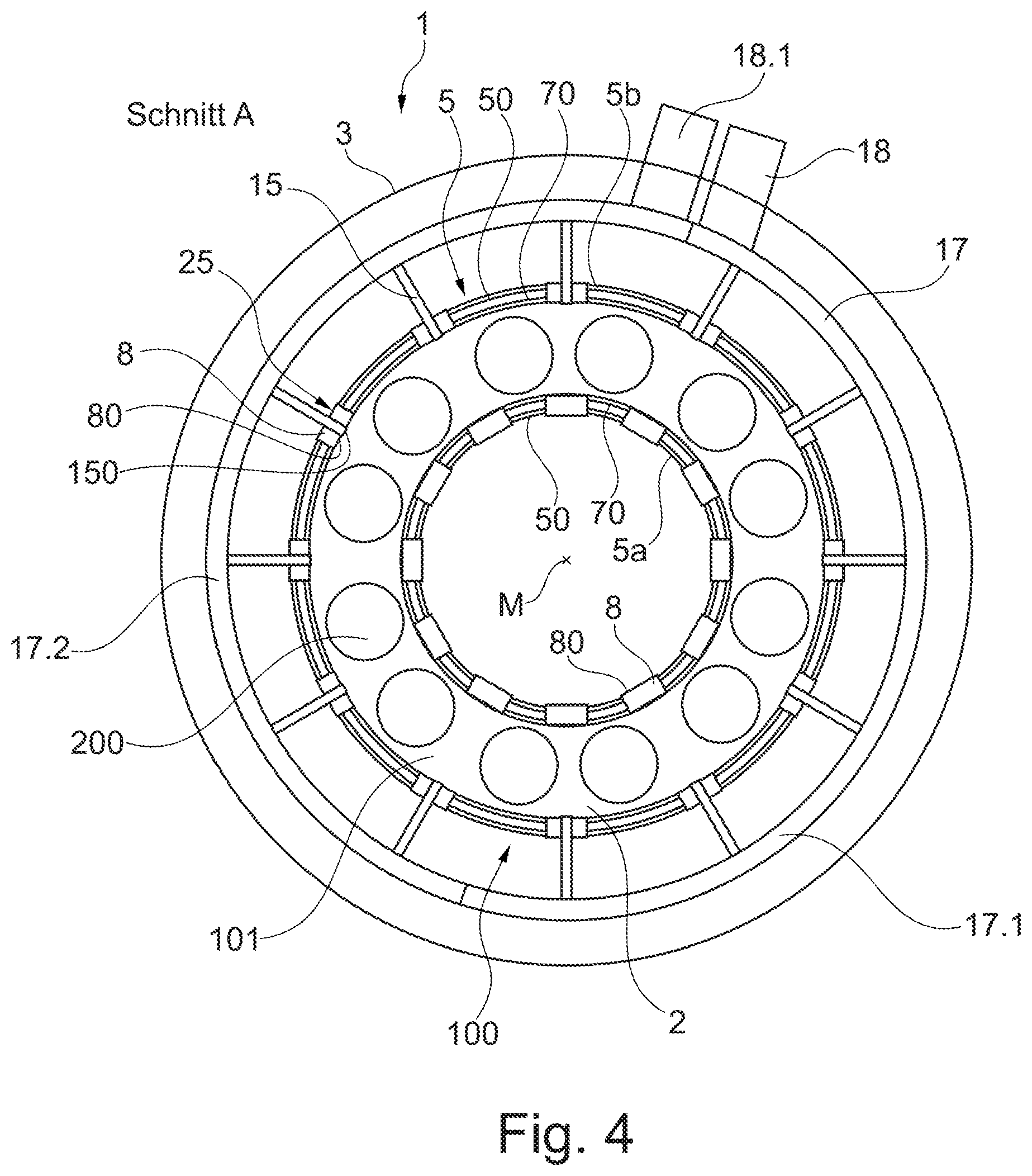 Patent US12460822 Figure 4 – Combustion chamber assembly for operation with liquid and/or gaseous fuel, gas turbine assembly and method