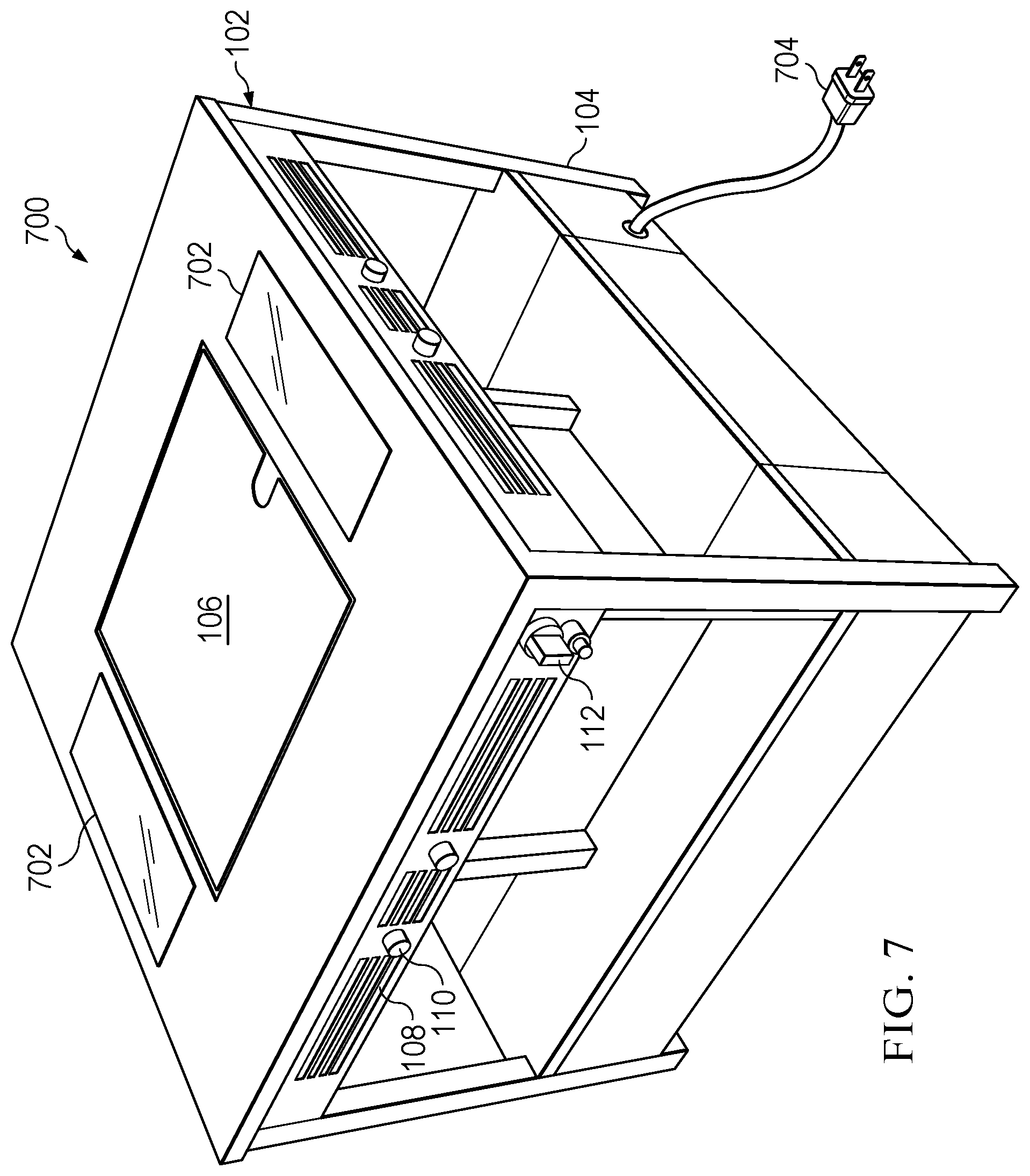 Patent US12460823 Figure 7 – Gas fire pit with repellent capabilities