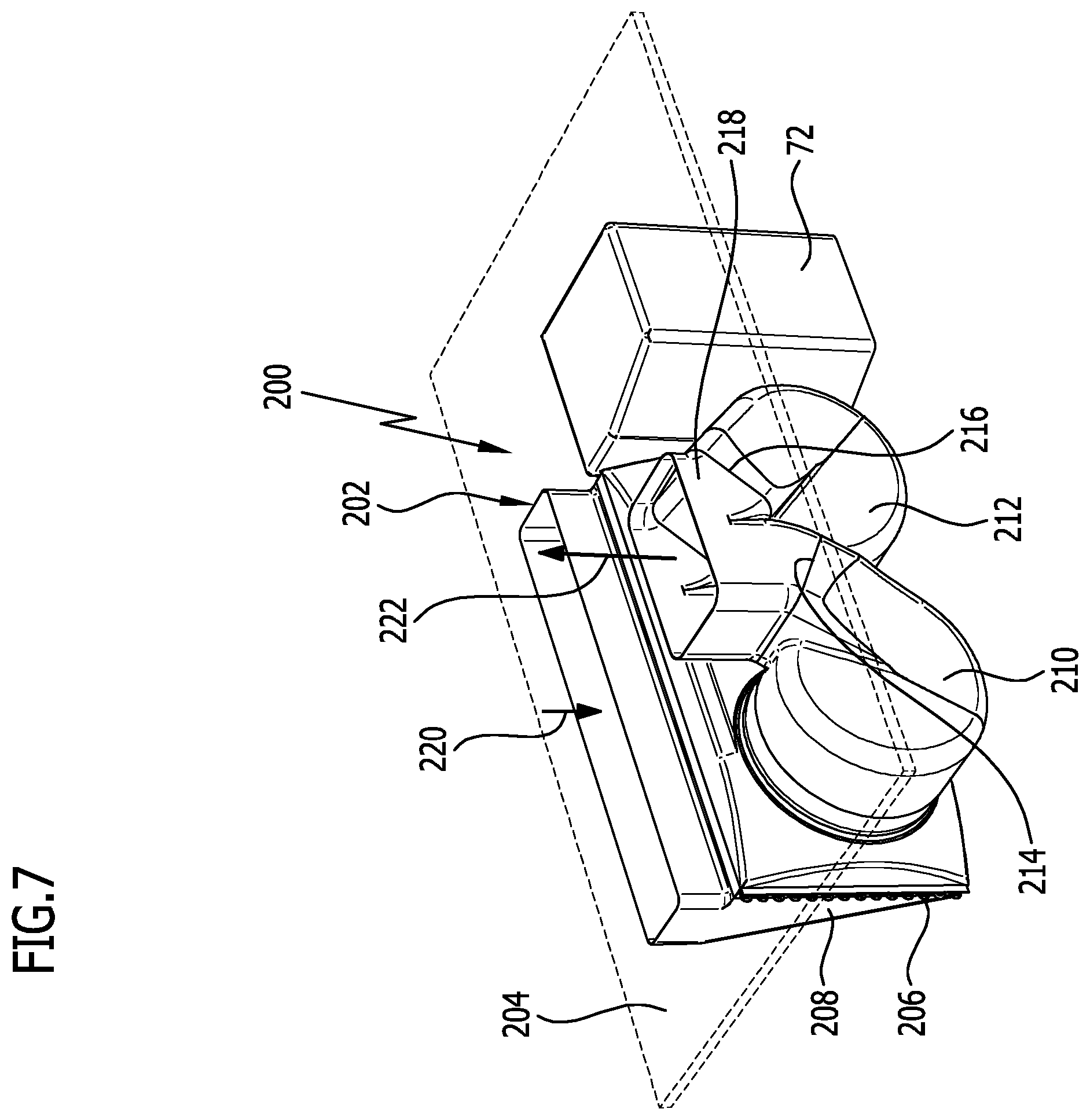 Patent US12460828 Figure 6 – Device for exchanging thermal energy with ambient air and heat pump with a device of this type