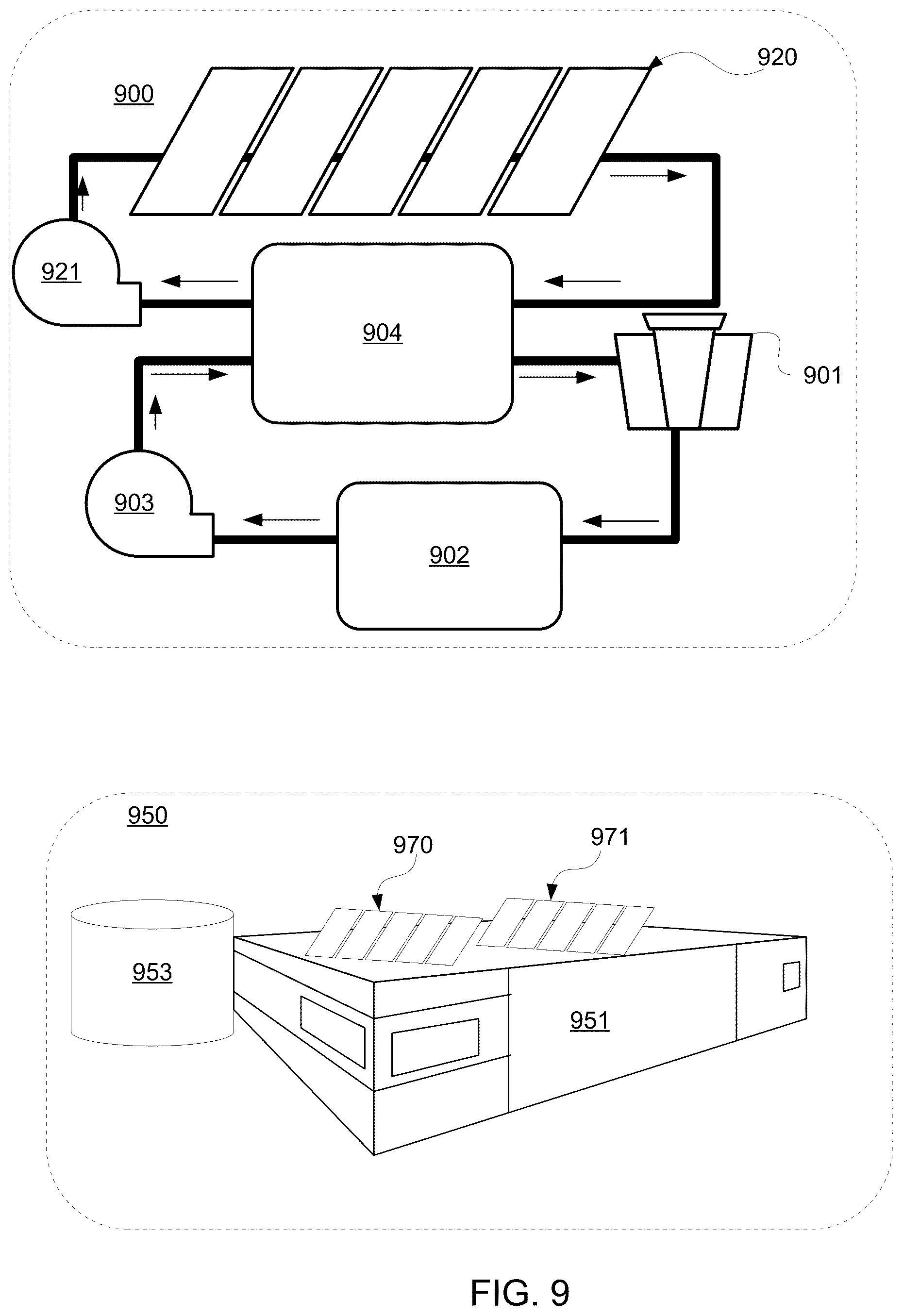 Patent US12460831 Figure 6 – Cooling panel system