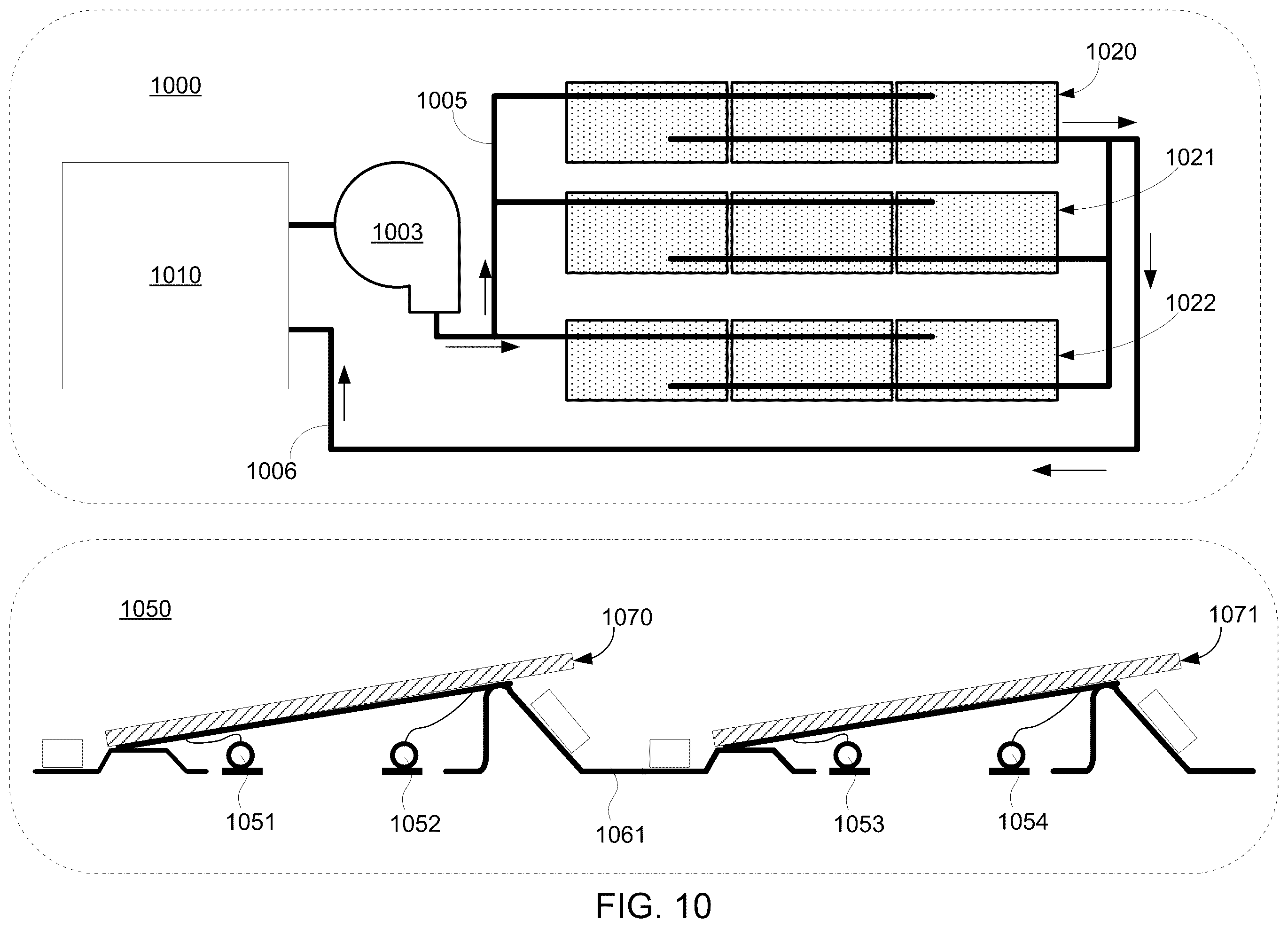 Patent US12460831 Figure 7 – Cooling panel system