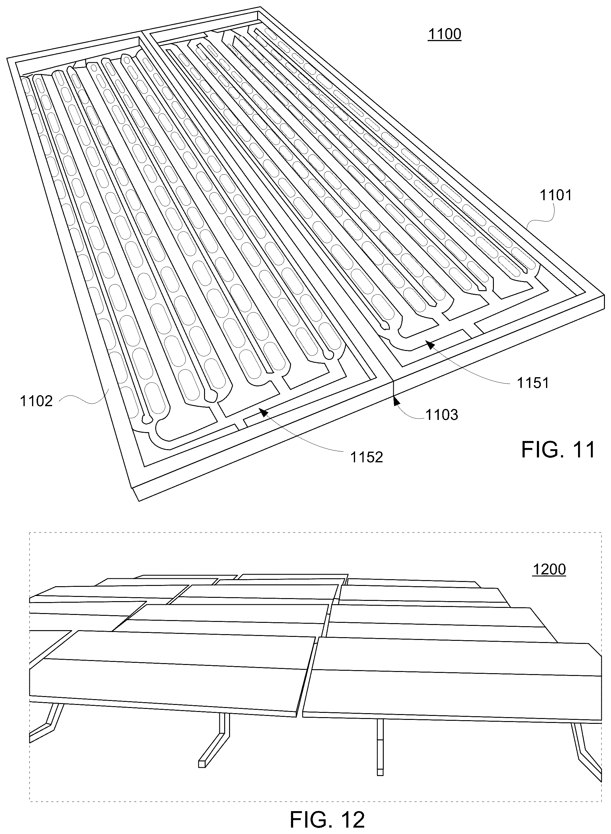 Patent US12460831 Figure 8 – Cooling panel system