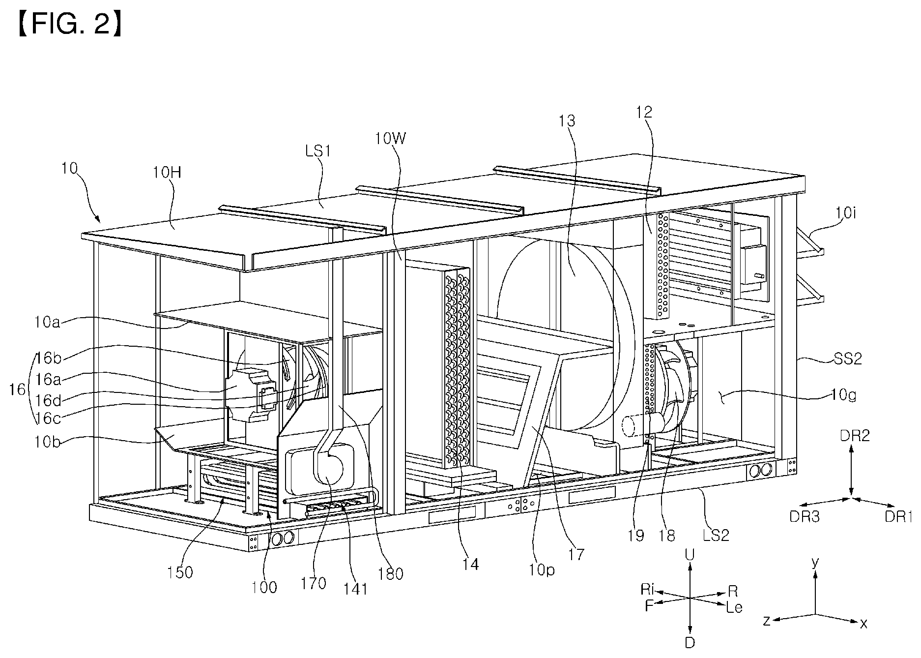 Patent US12460837 Figure 2 – Gas furnace and air conditioner having the same
