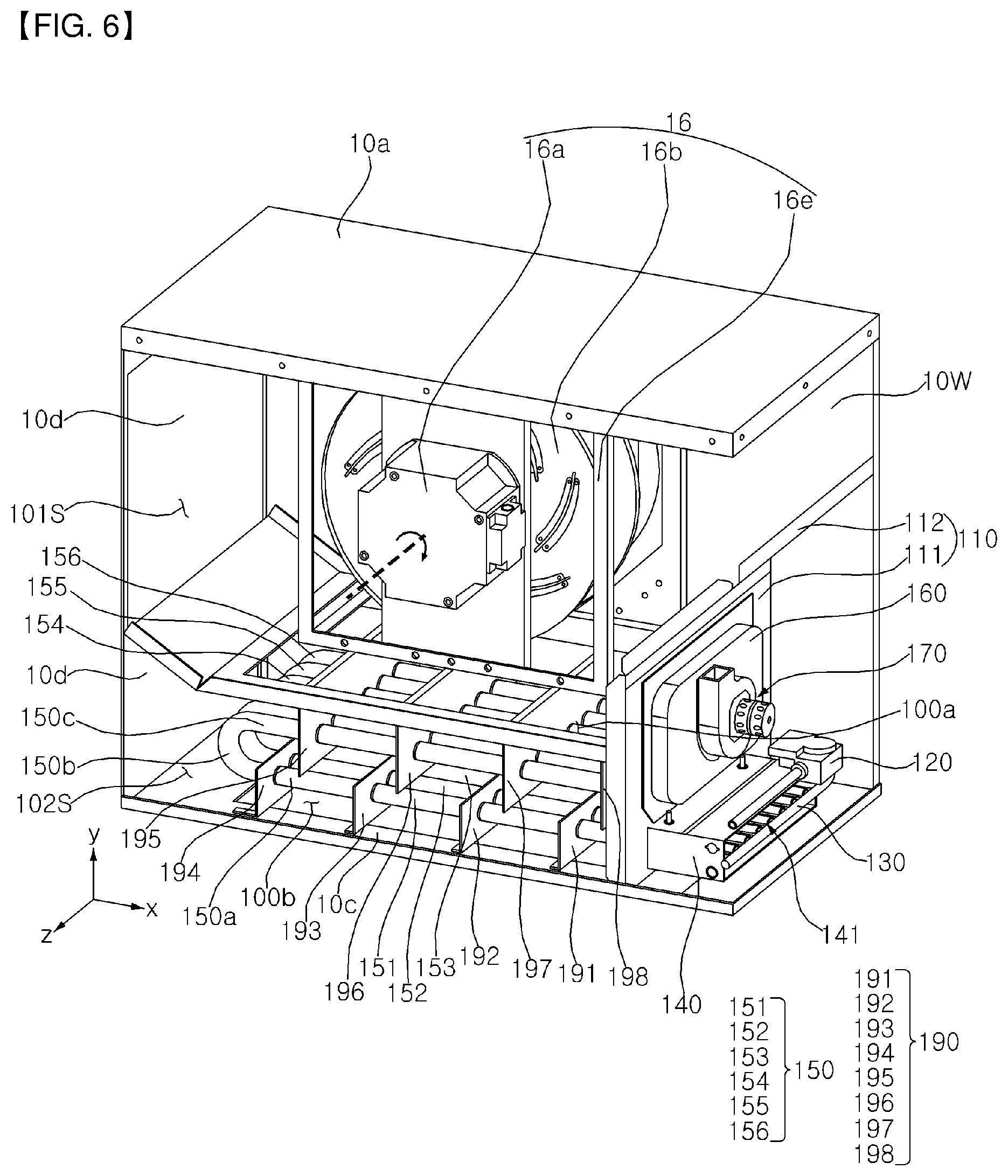 Patent US12460837 Figure 6 – Gas furnace and air conditioner having the same