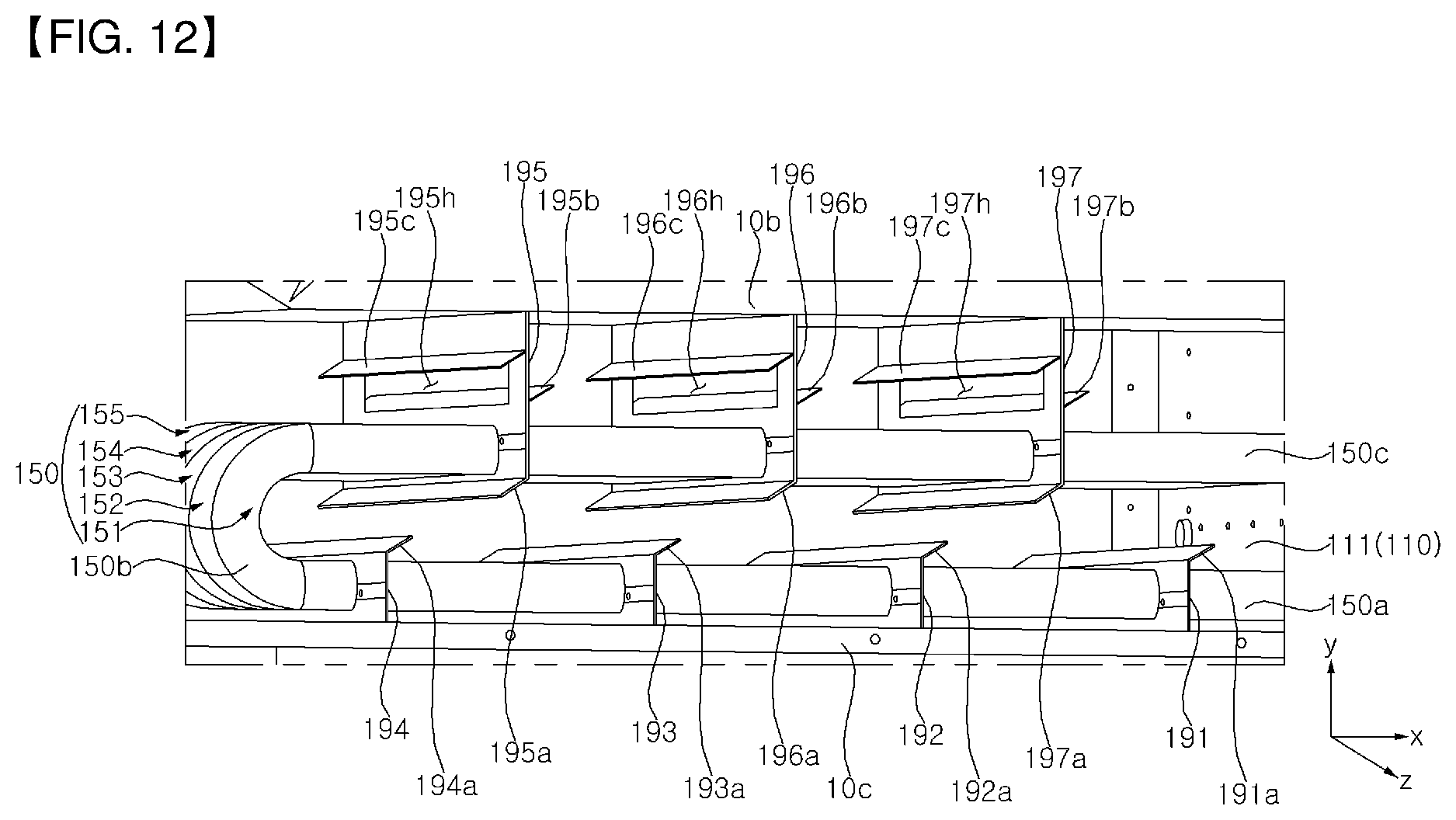 Patent US12460837 Figure 12 – Gas furnace and air conditioner having the same