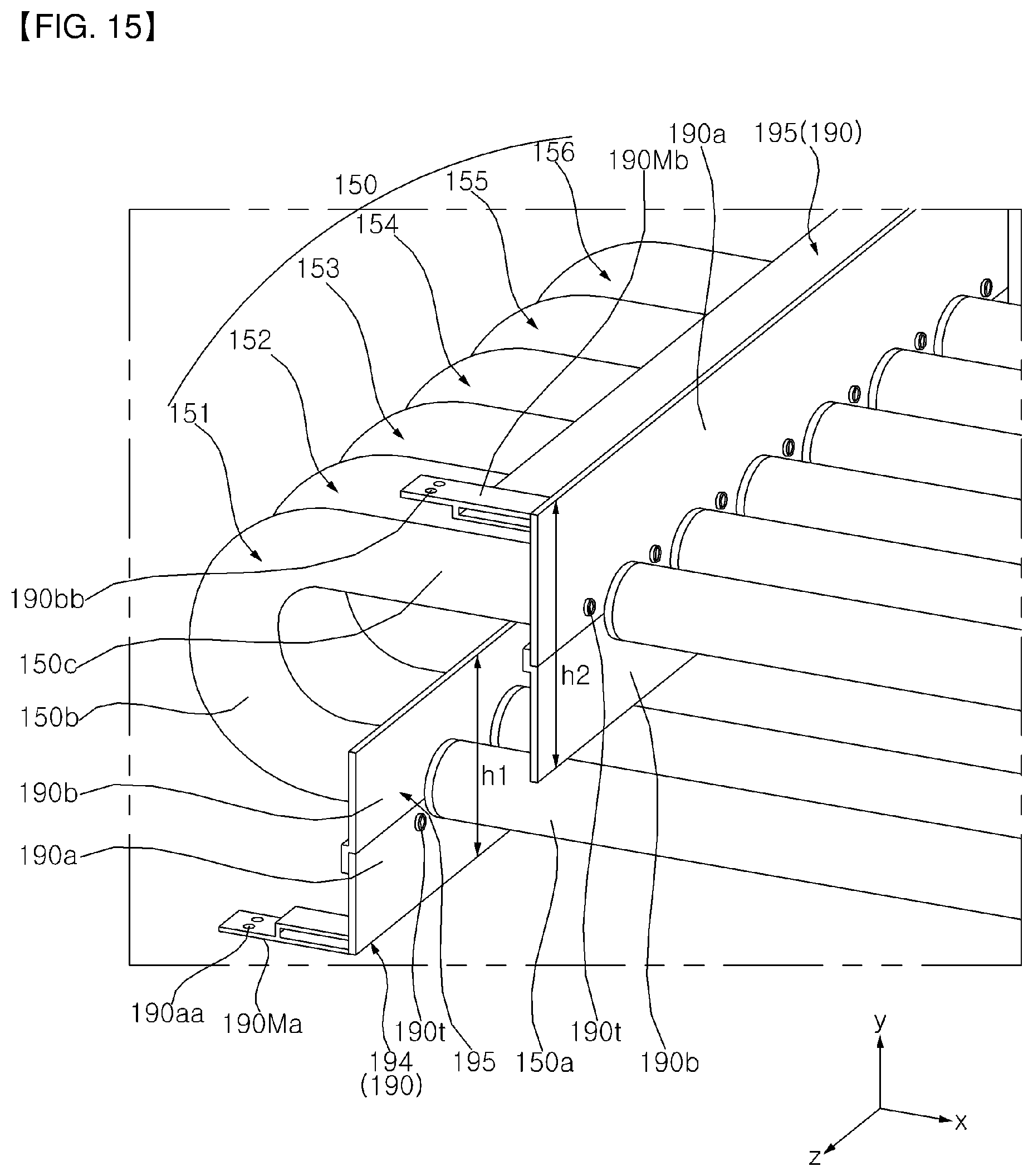 Patent US12460837 Figure 15 – Gas furnace and air conditioner having the same