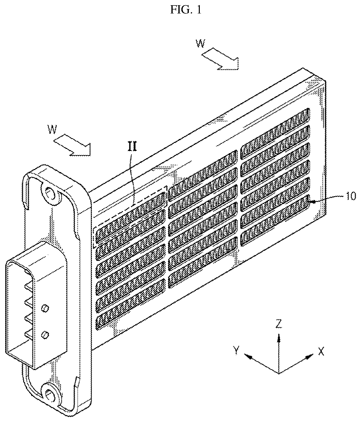Patent US12460838 Figure 1 – PTC heater