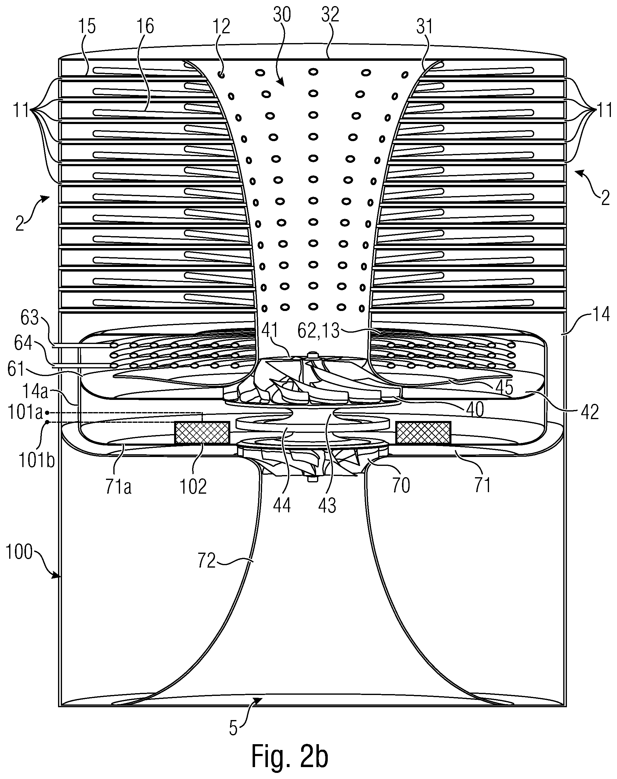 Patent US12460840 Figure 3 – Gas refrigerating machine, method for operating a gas refrigerating machine and method for manufacturing a gas refrigerating machine having a housing