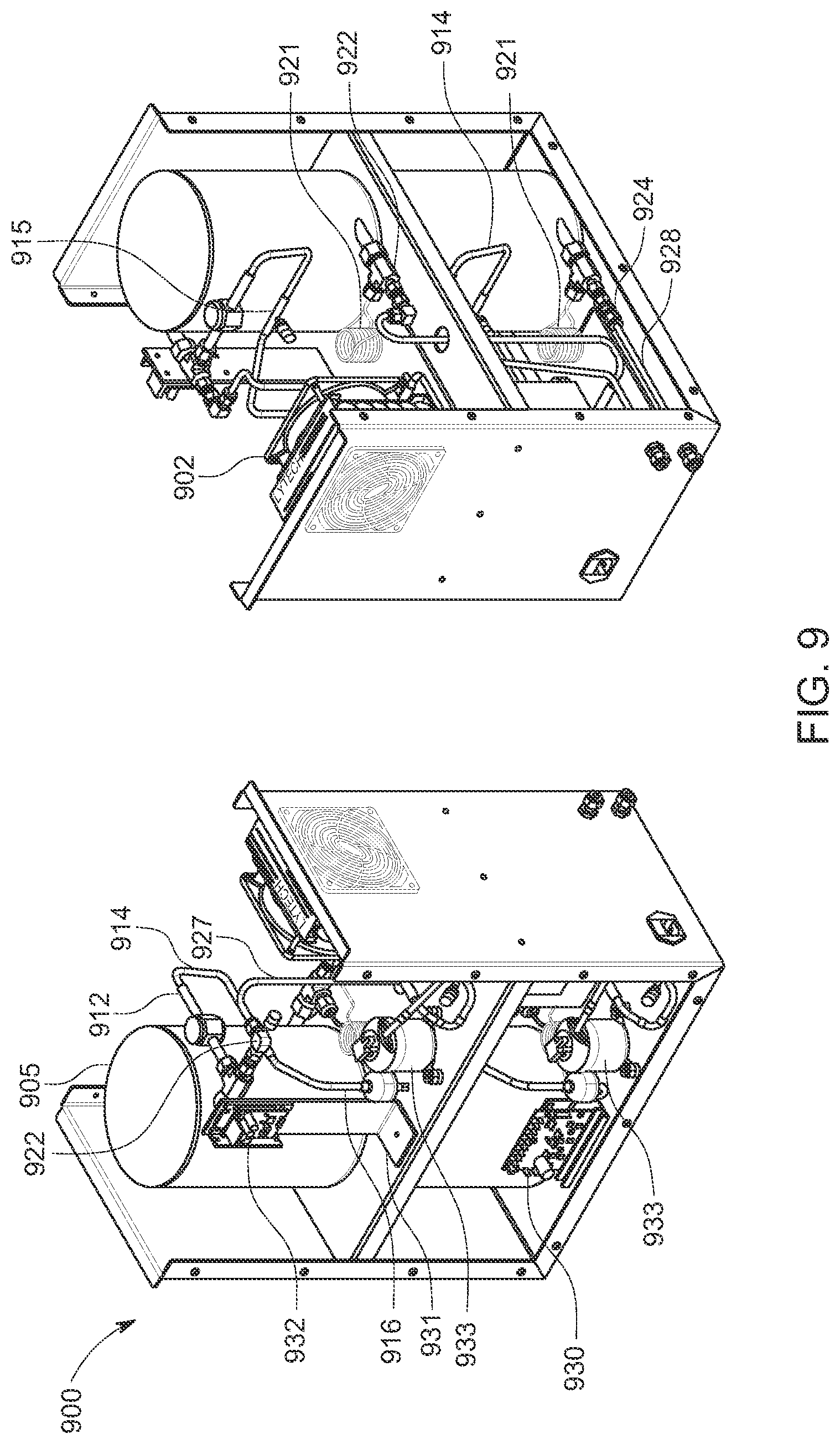 Patent US12460842 Figure 10 – High-pressure fluid chromatography system using interior-to-exterior column pressure equalization