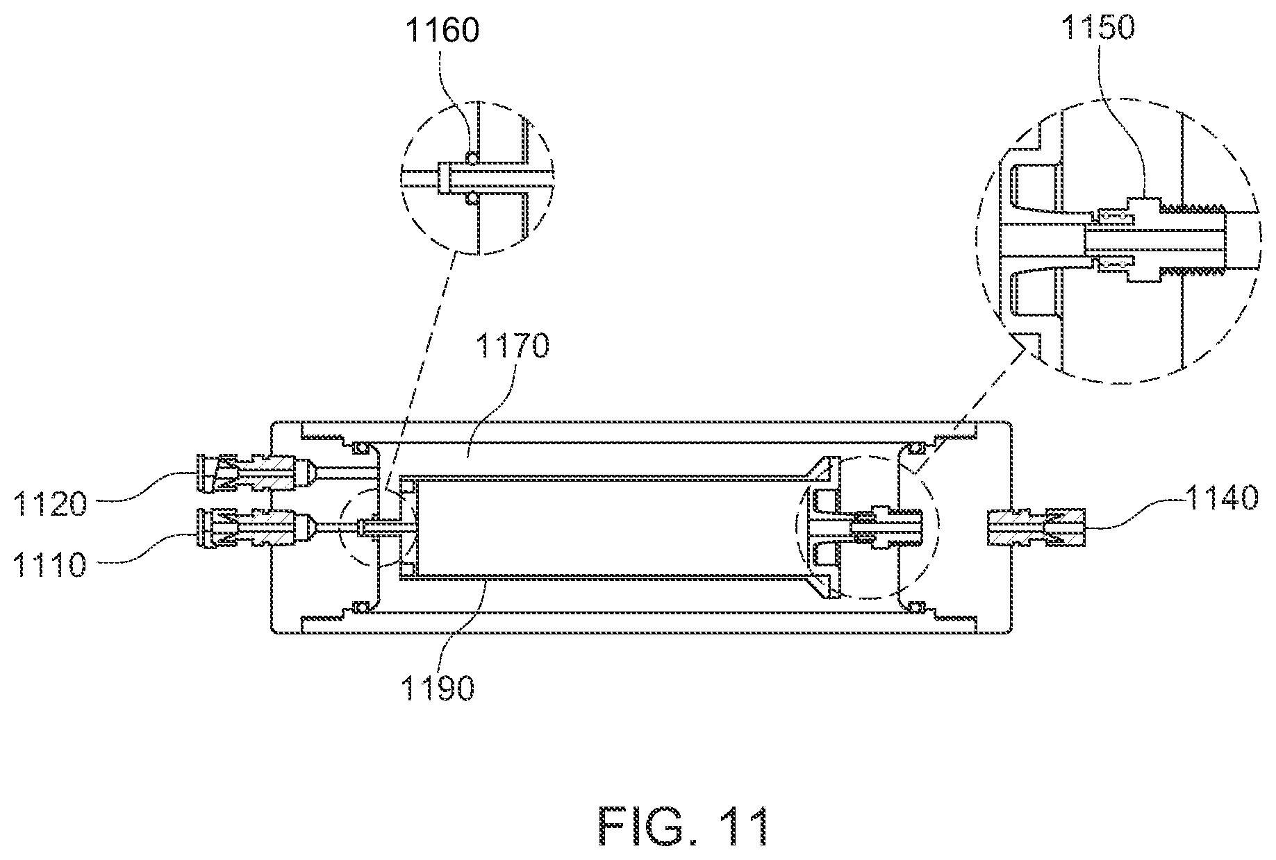 Patent US12460842 Figure 12 – High-pressure fluid chromatography system using interior-to-exterior column pressure equalization