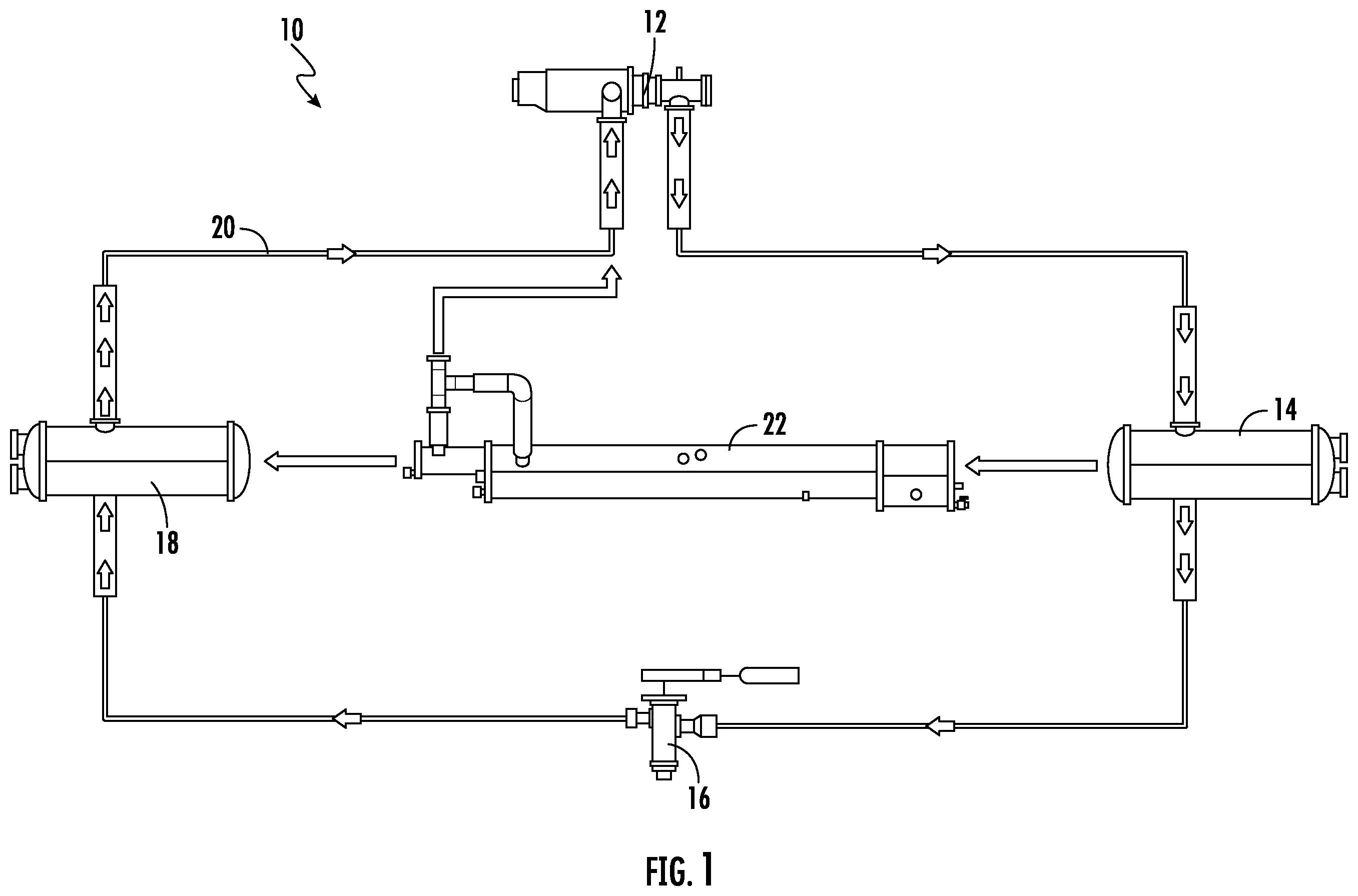 Patent US12460846 Figure 1 – Multi-level oil vaporizer for refrigeration system