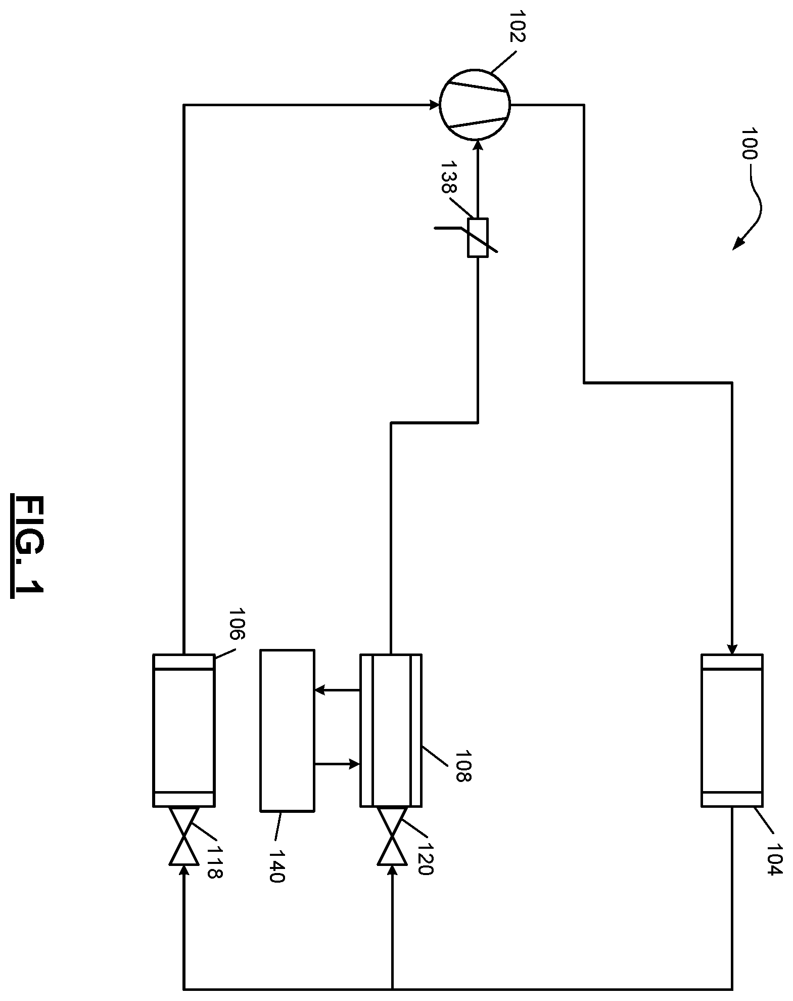 Patent US12460850 — Vapor injection refrigerant systems — Figure 1