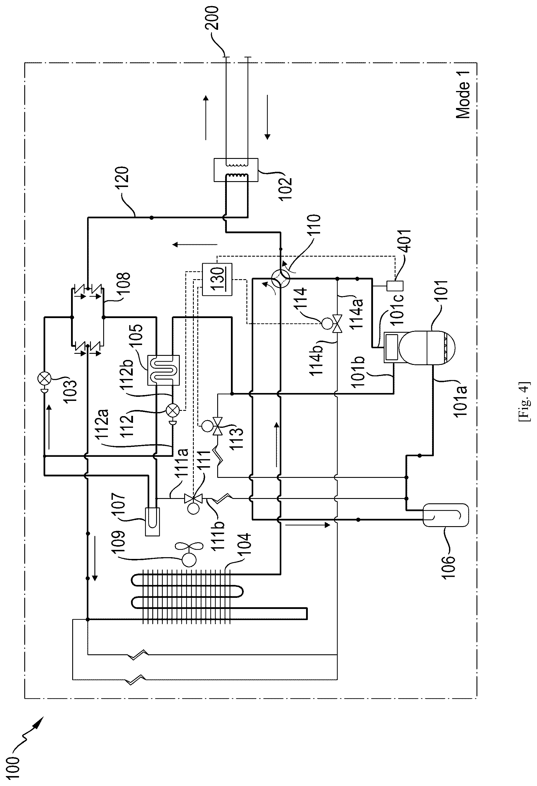 Patent US12460852 Figure 4 – Heat pump