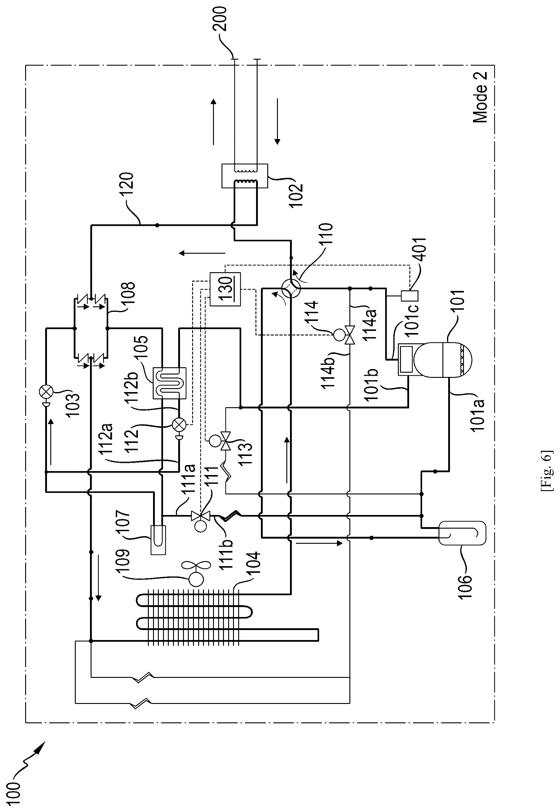 Patent US12460852 Figure 7 – Heat pump