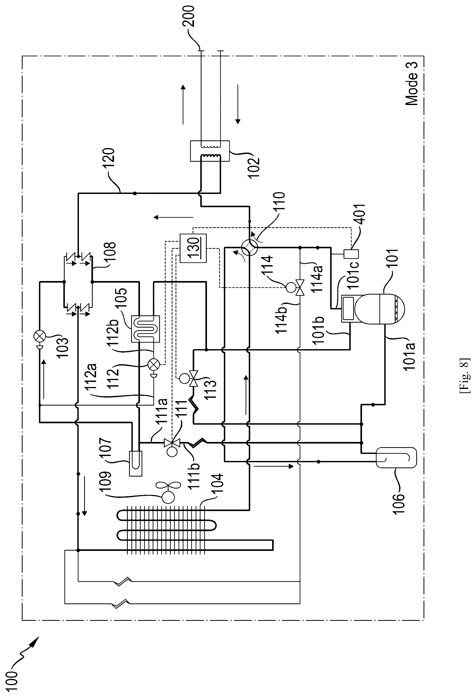 Patent US12460852 Figure 9 – Heat pump