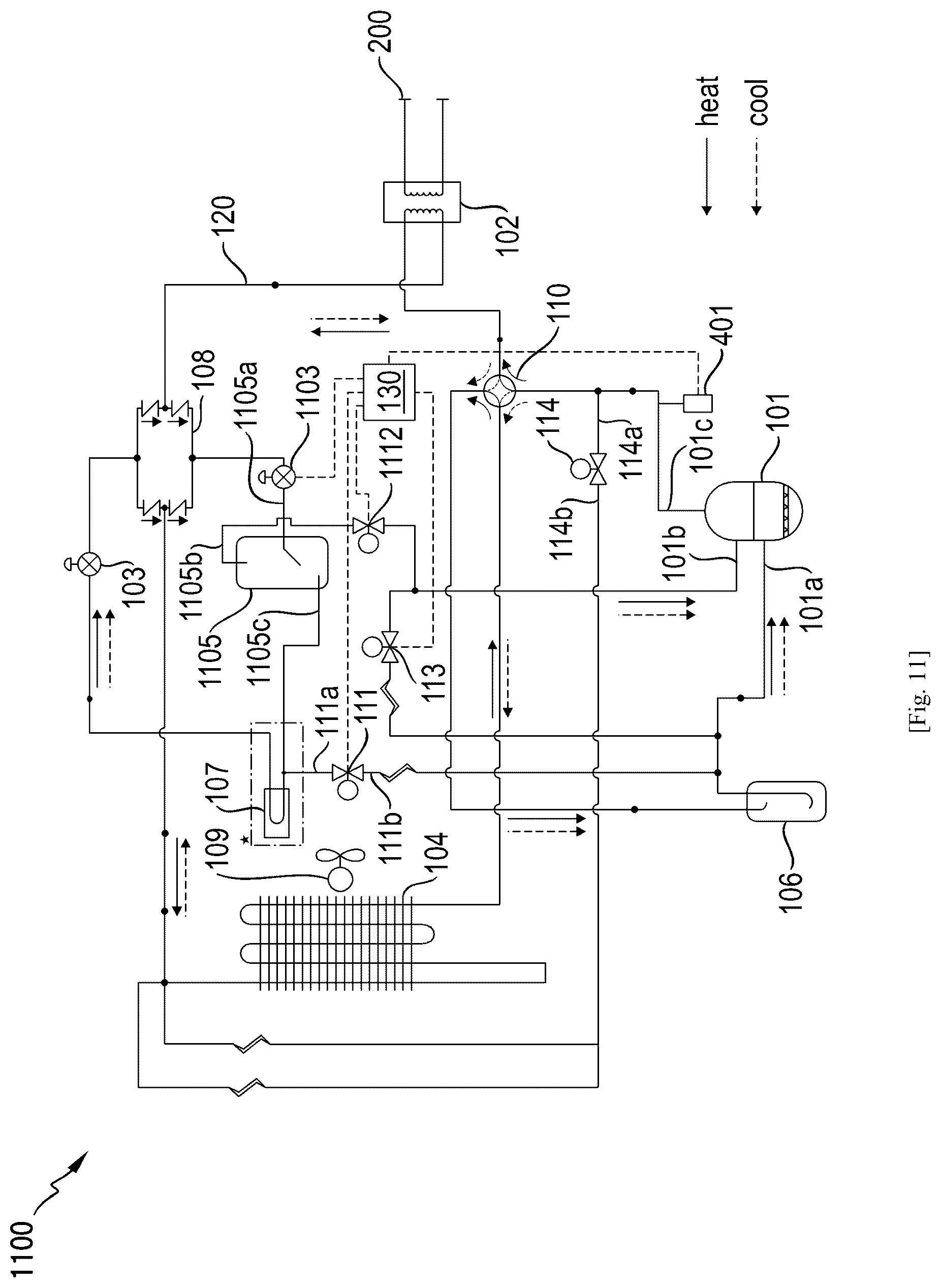Patent US12460852 Figure 12 – Heat pump