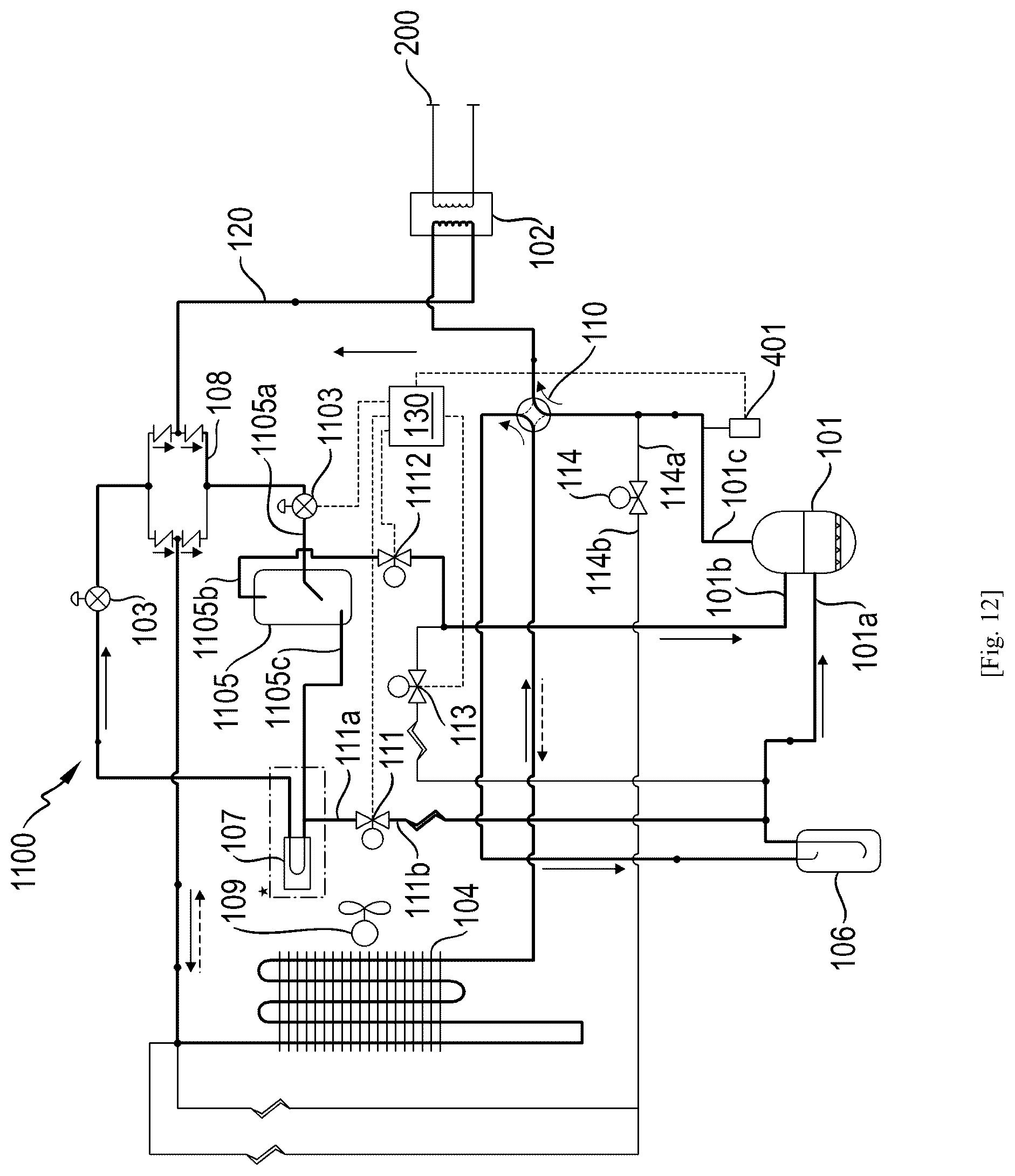 Patent US12460852 Figure 13 – Heat pump