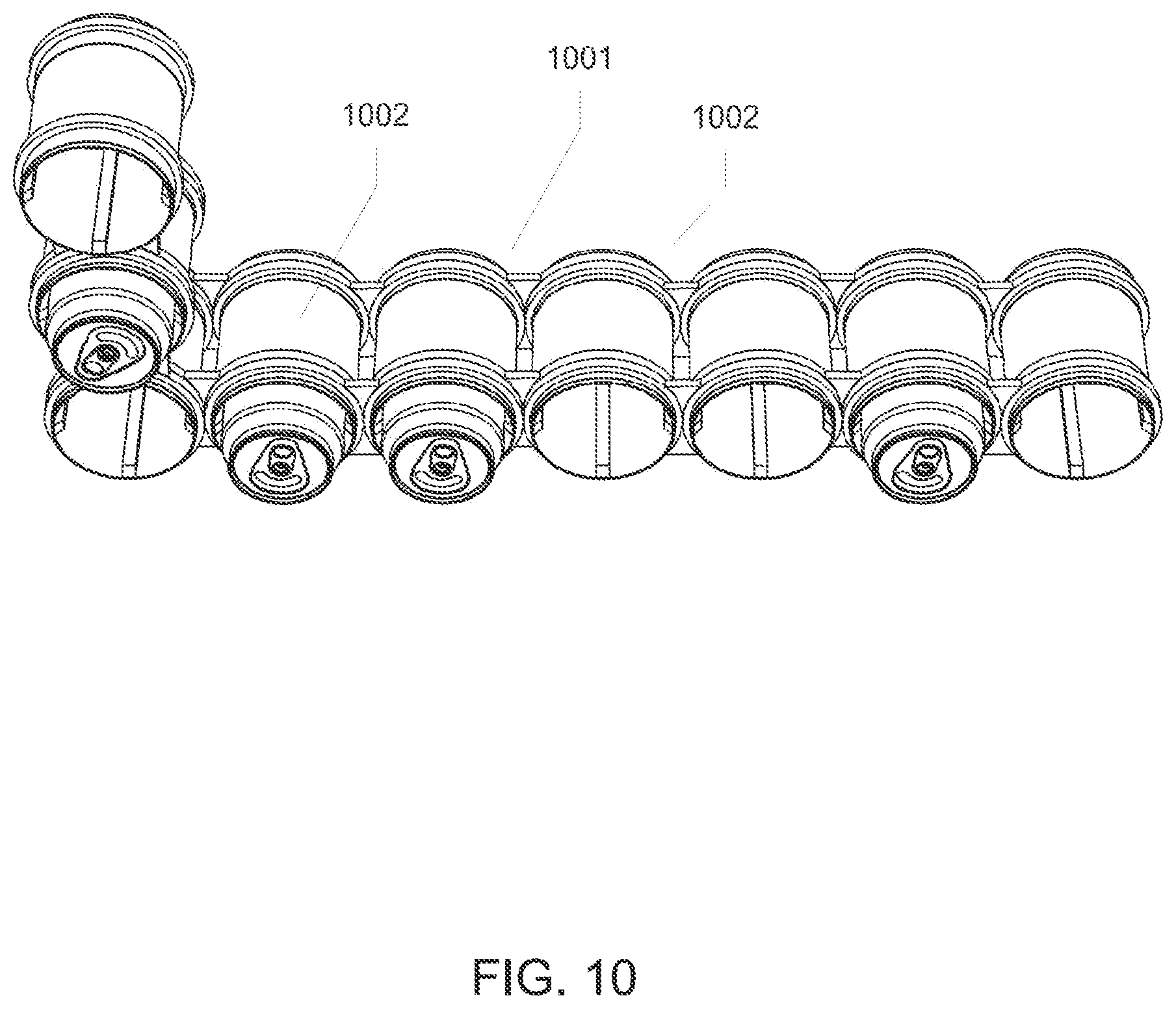Patent US12460855 Figure 10 – Coolers with telescoping apparatus for access of separate contents